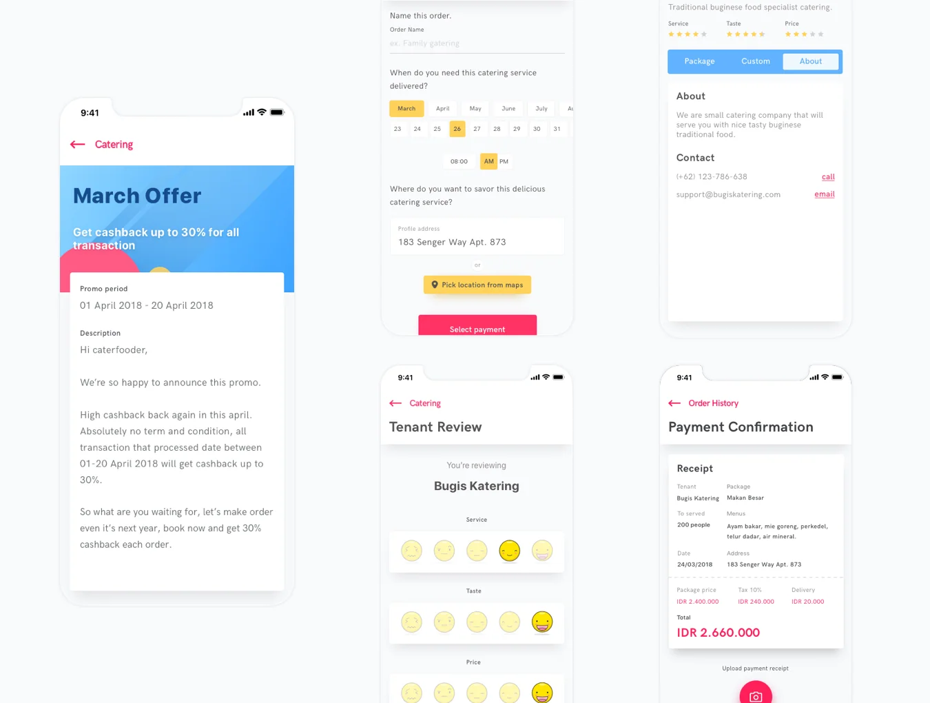 Caterfood UI Kit 4