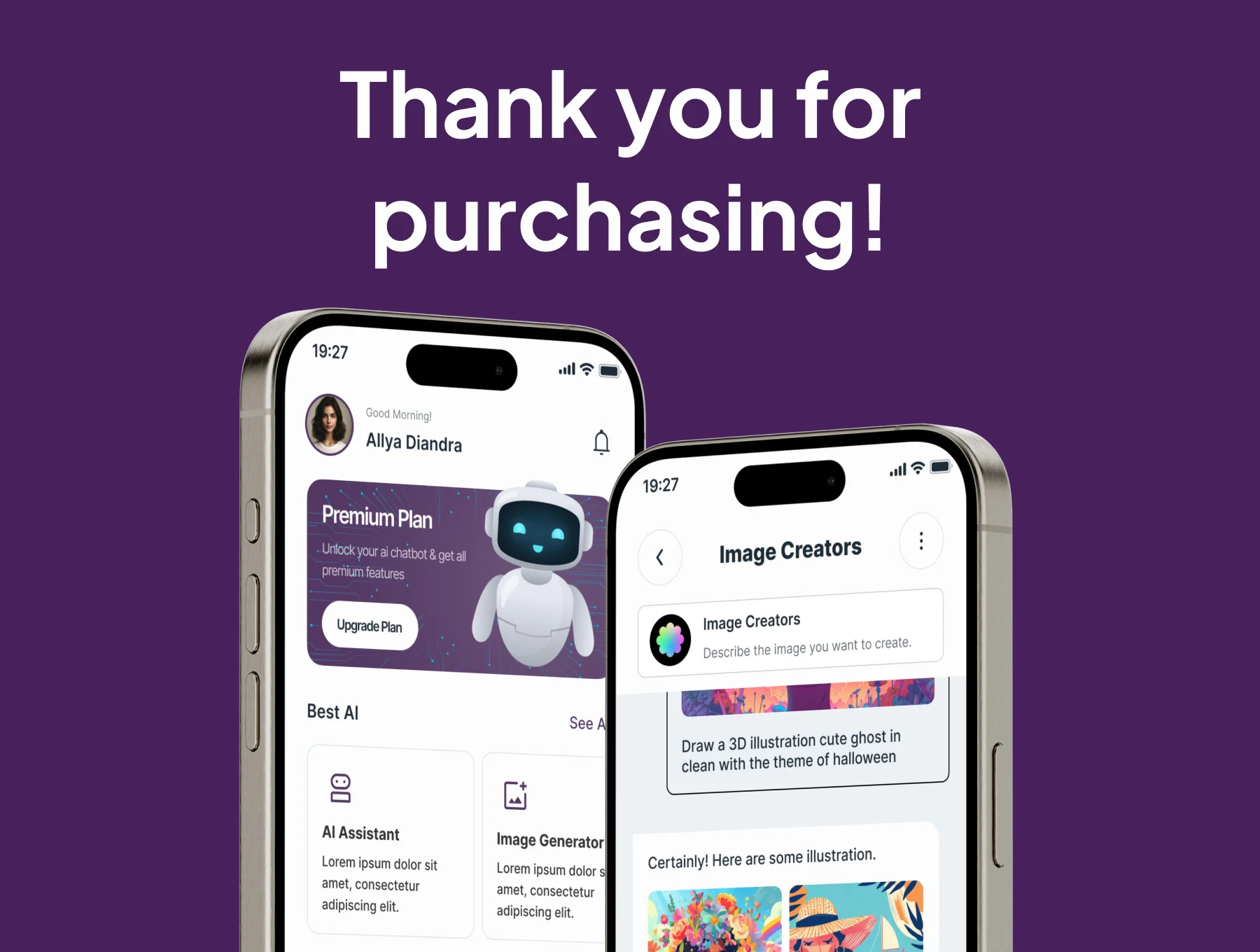 Catmy - AI Chatbot Mobile App UI Kits 6