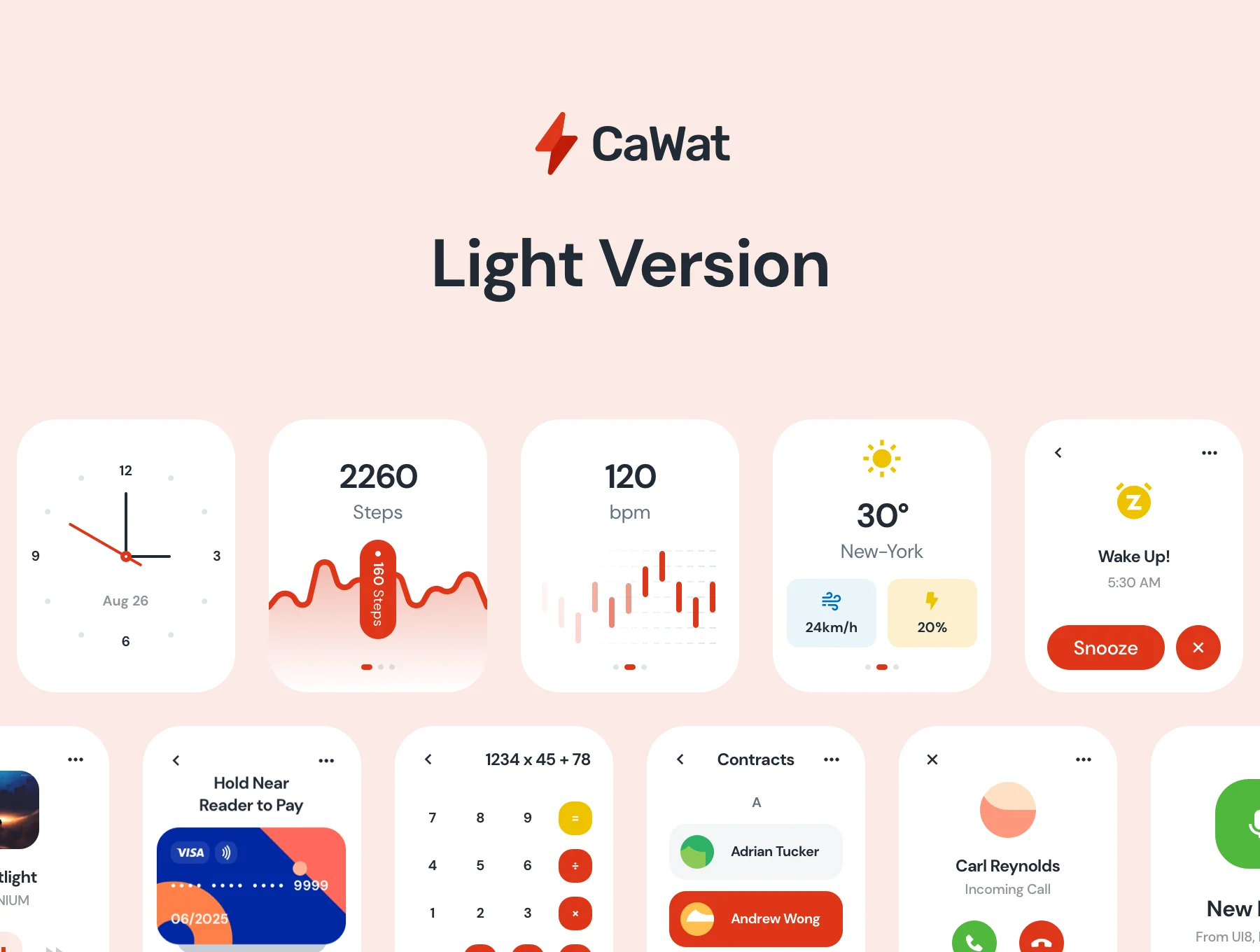 CaWat WatchOS UI Kit 3