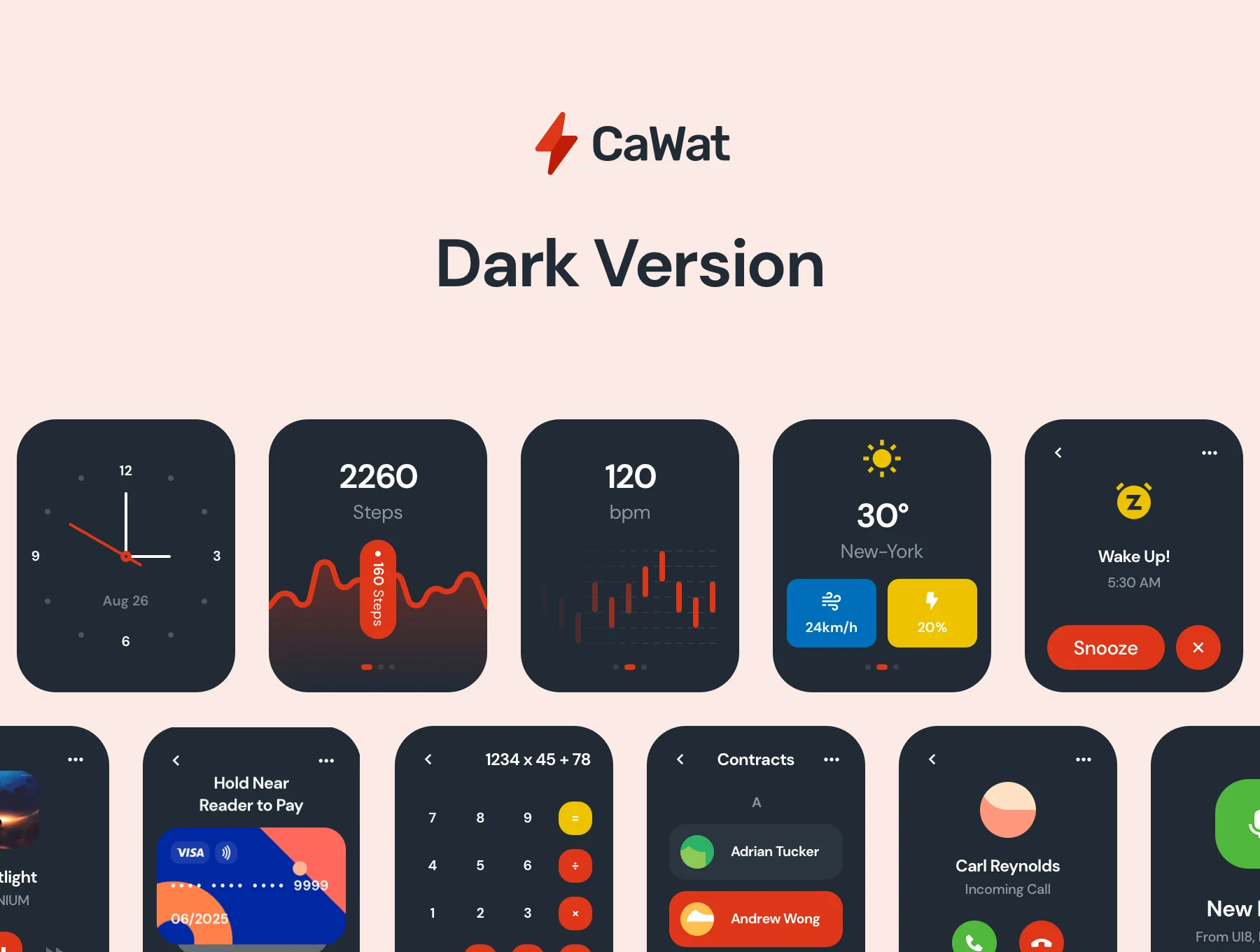 CaWat WatchOS UI Kit 4