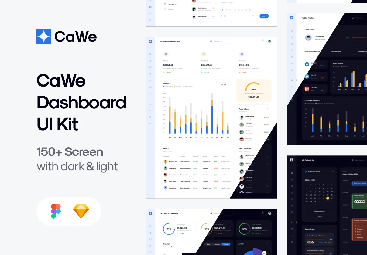 CaWe Dashboard UI Kit