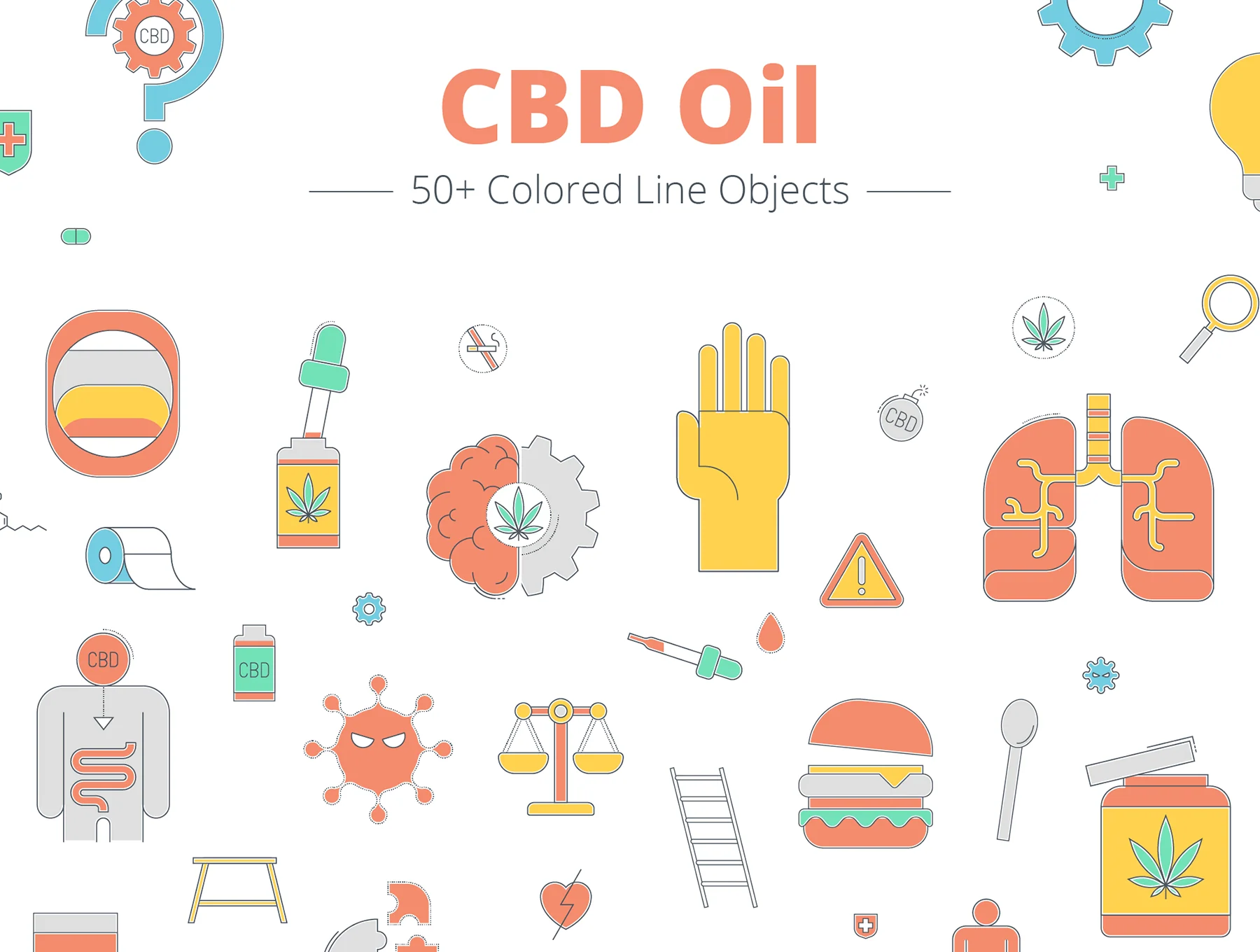 CBD Oil Illustrations 4