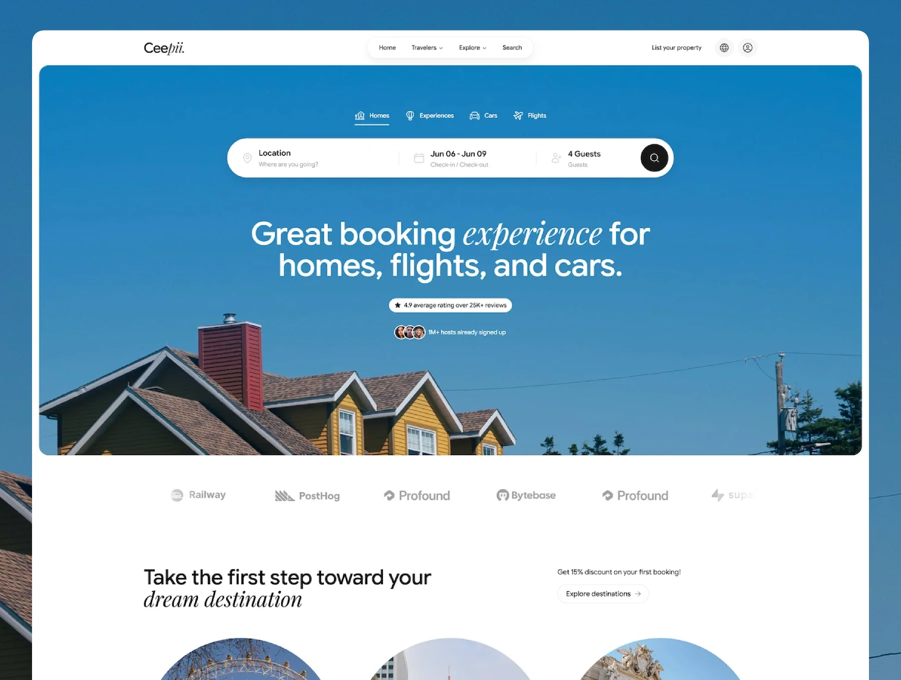 Ceepii — Travel Booking React NextJs Template 2