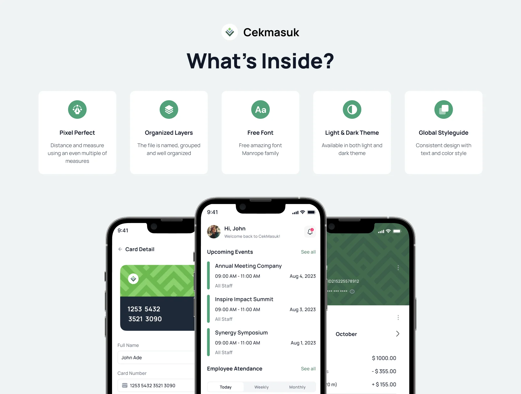 Cekmasuk - HR Management App UI Kit 3