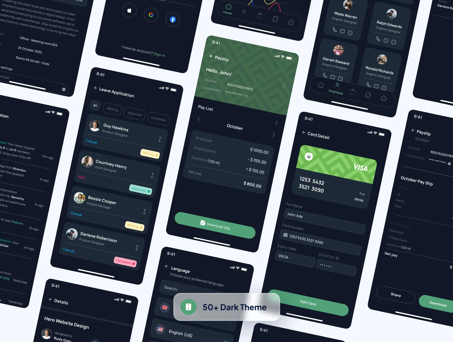 Cekmasuk - HR Management App UI Kit 6