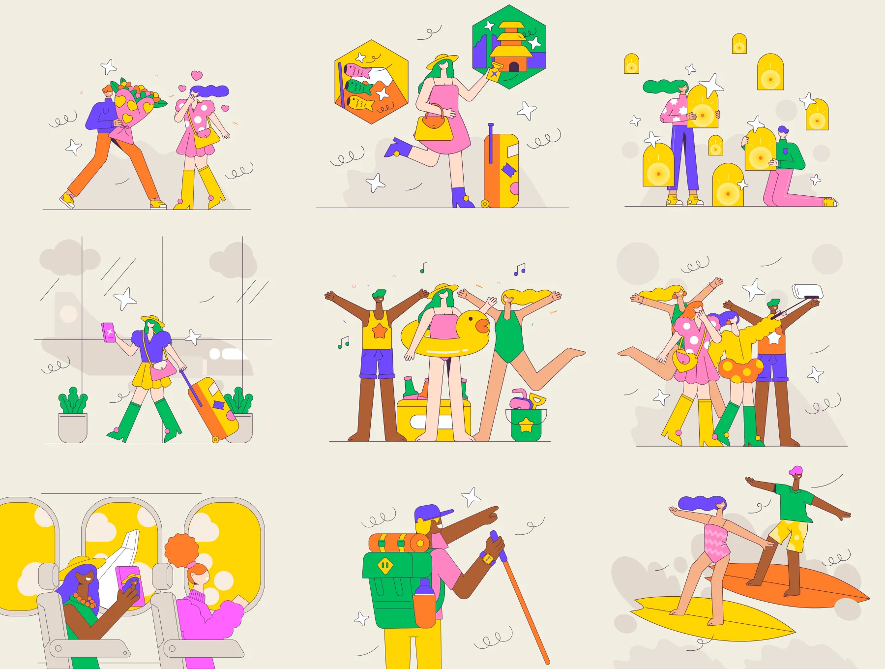 Celebration And Travel Illustration 7