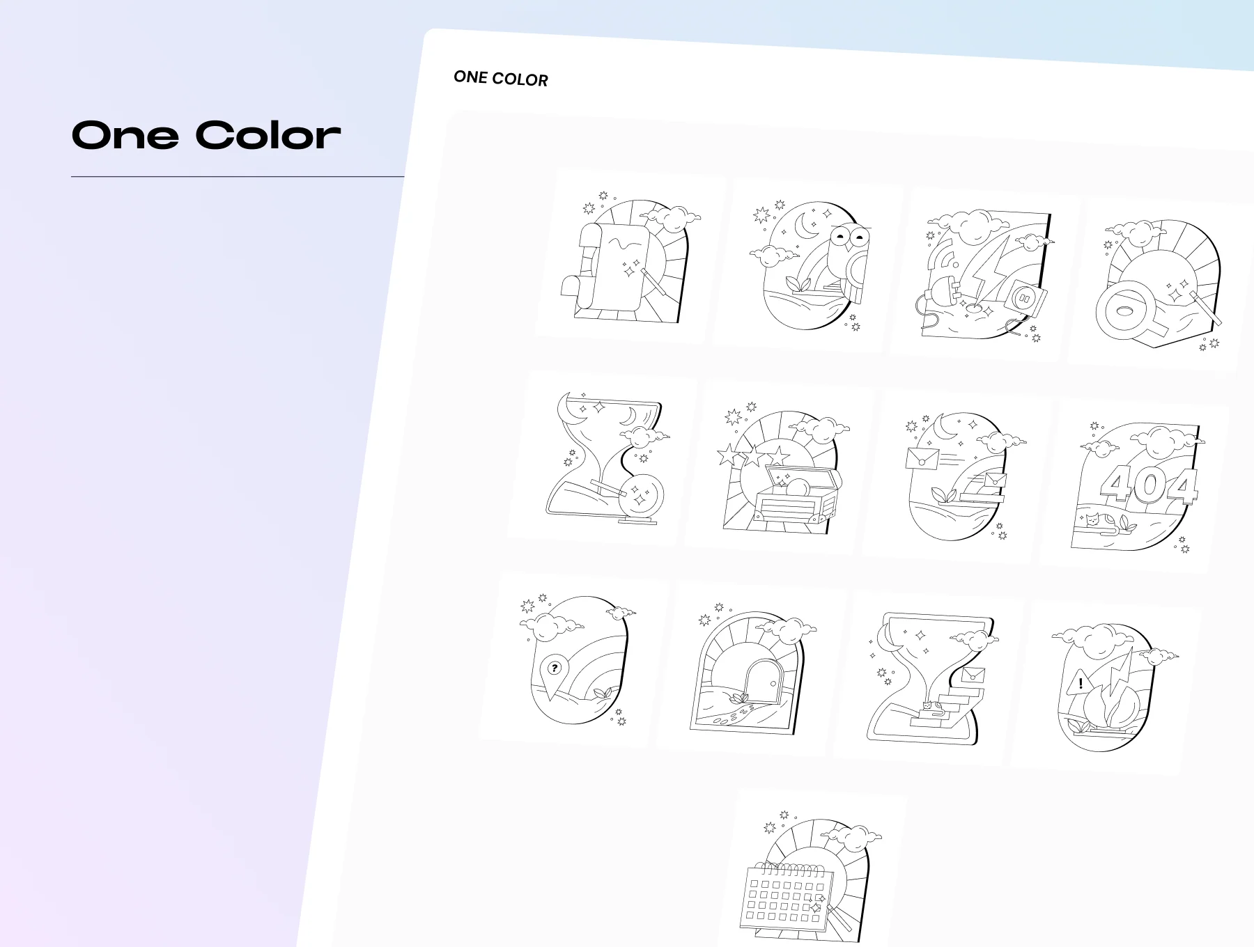 Celestial States – Magical Empty State UI Illustrations 3