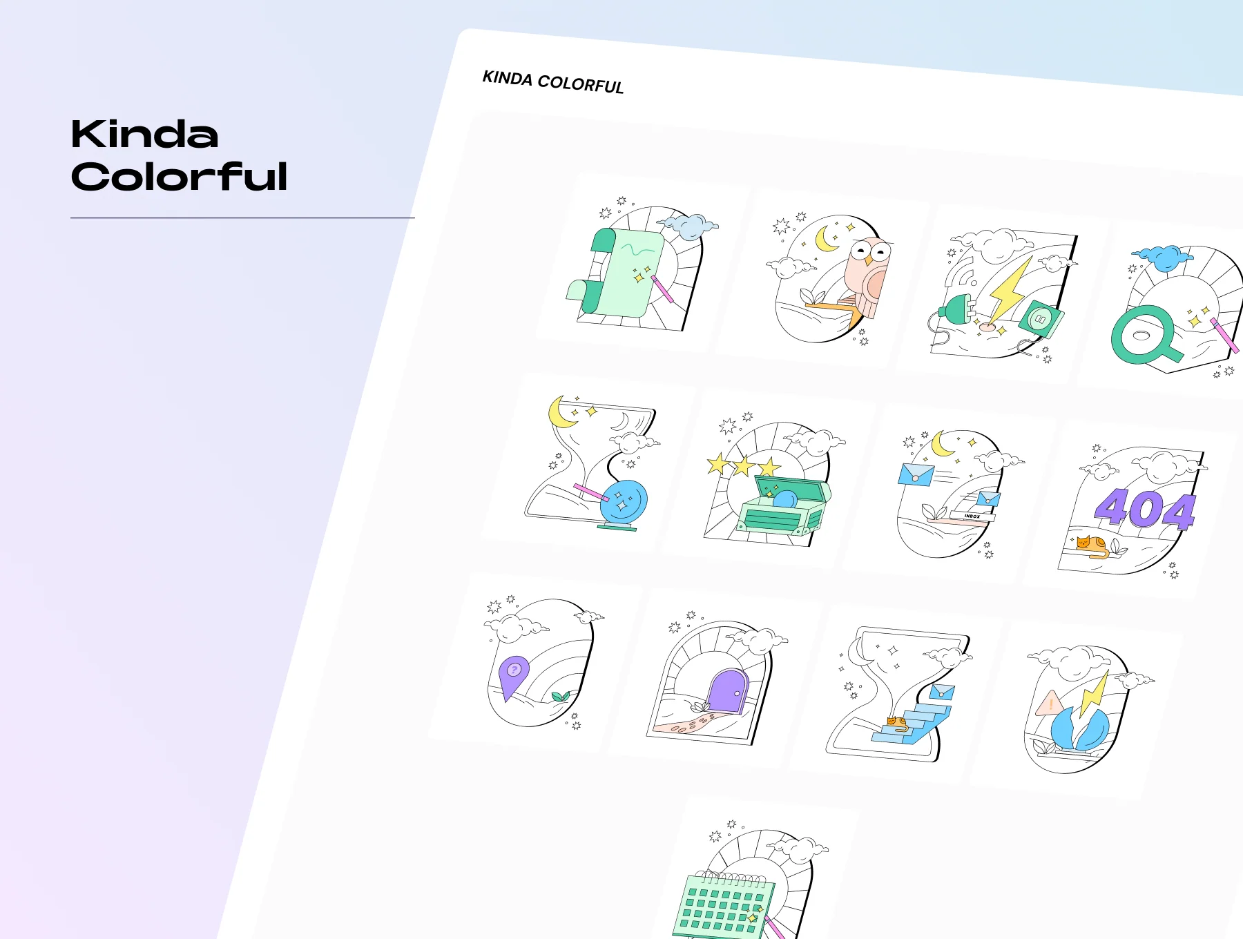 Celestial States – Magical Empty State UI Illustrations 4