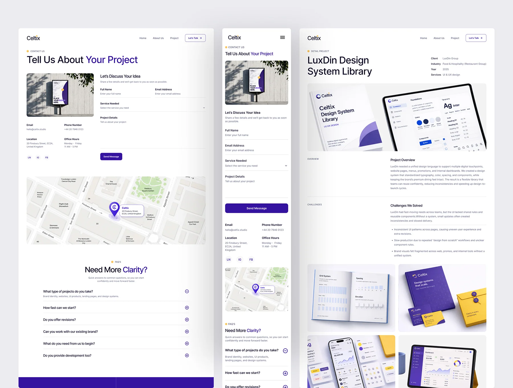 Celtix - Creative Agency Website UI Figma Template