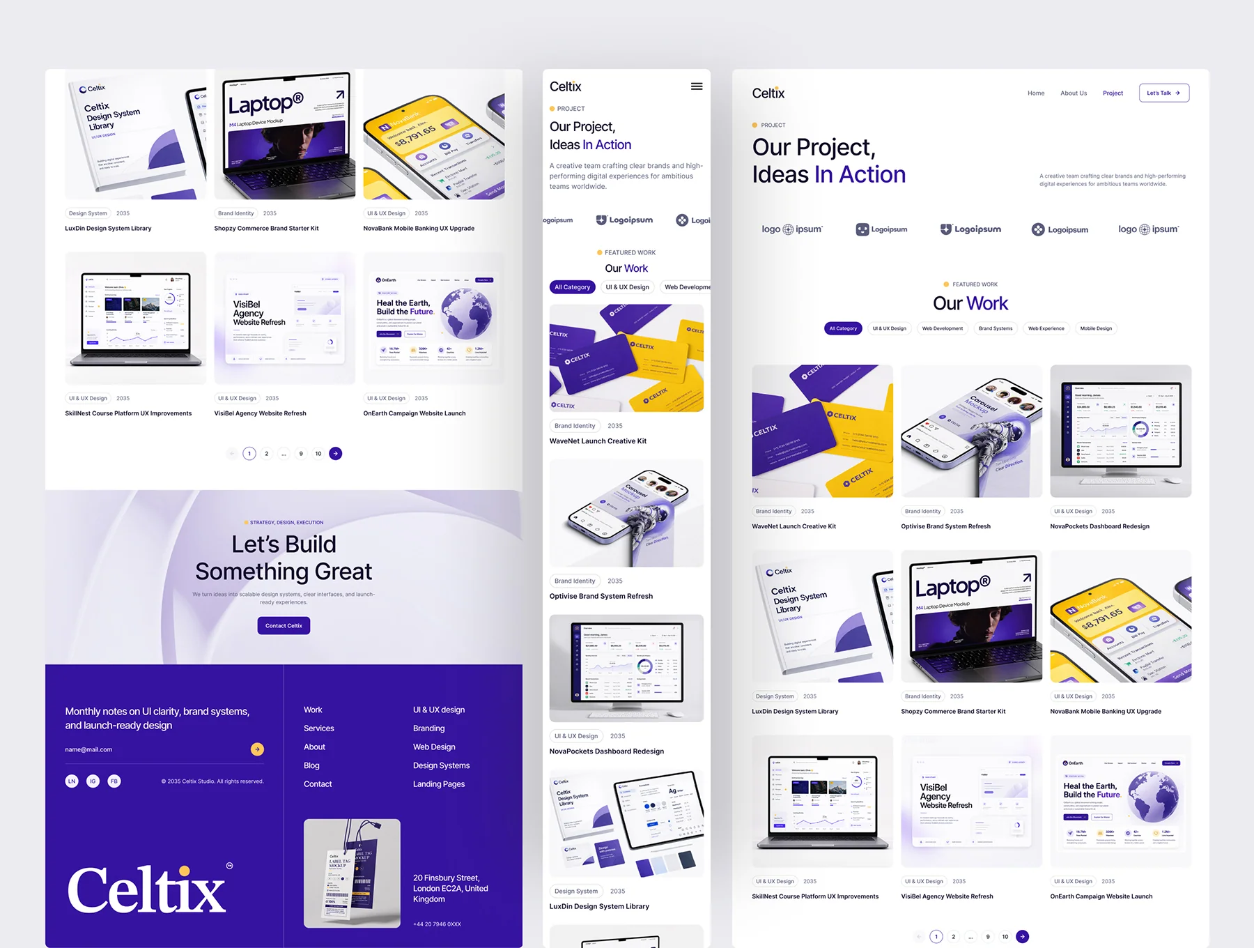 Celtix - Creative Agency Website UI Figma Template 2