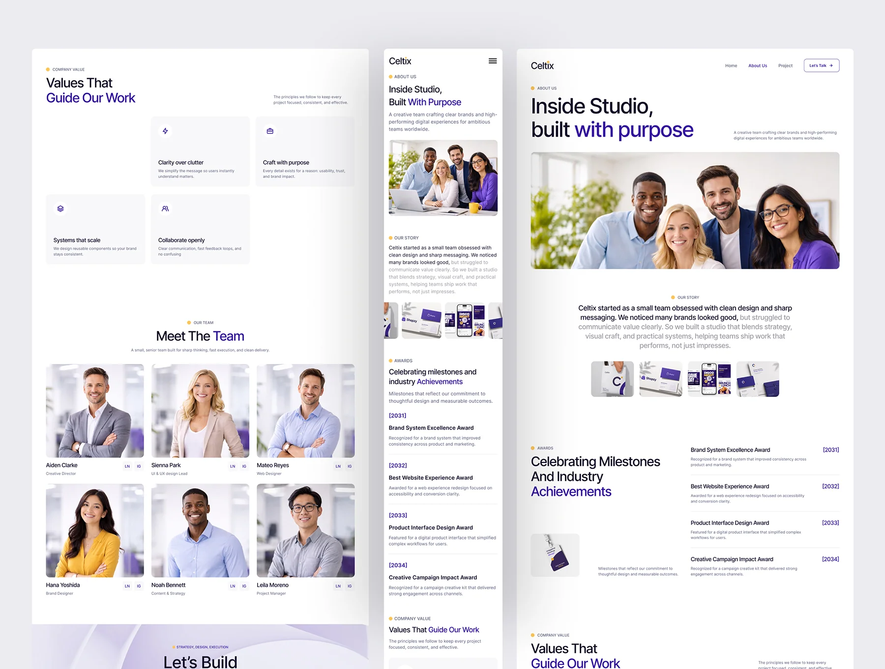 Celtix - Creative Agency Website UI Figma Template 3