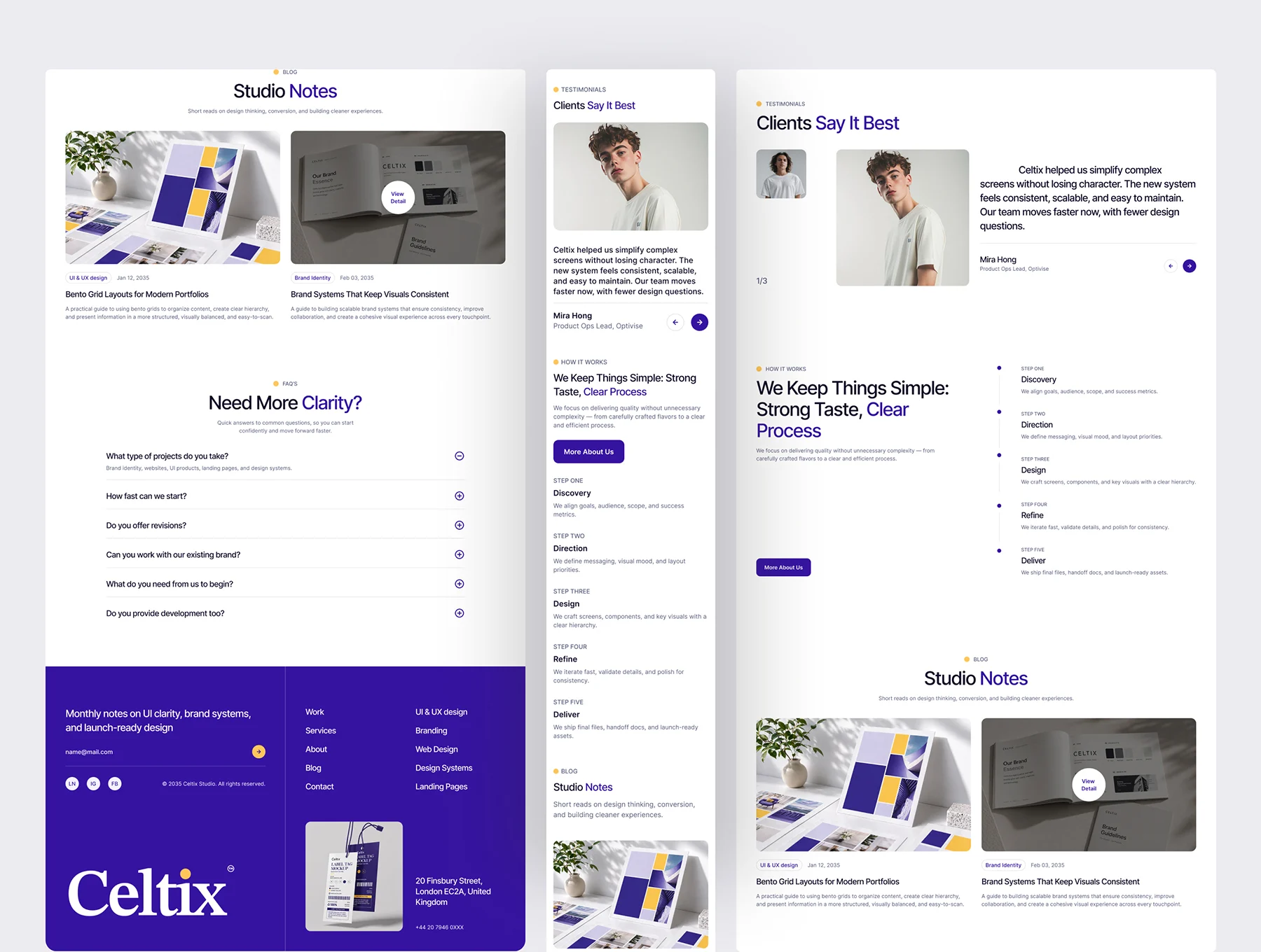 Celtix - Creative Agency Website UI Figma Template 4