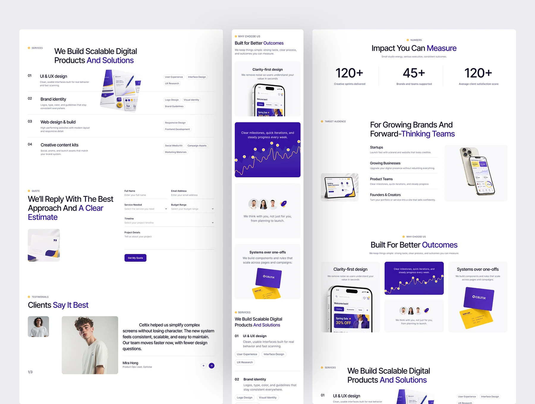 Celtix - Creative Agency Website UI Figma Template 5