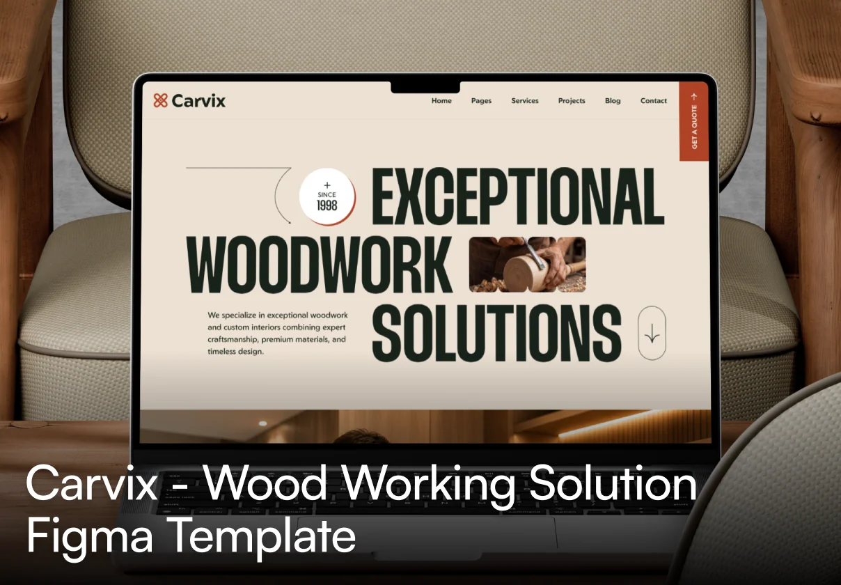 Carvix - Wood Working Solution Figma Template