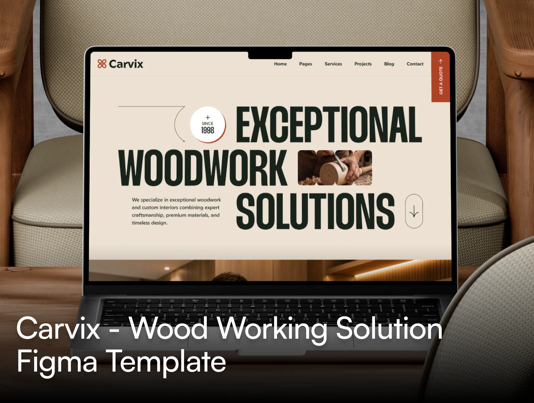 Carvix - Wood Working Solution Figma Template