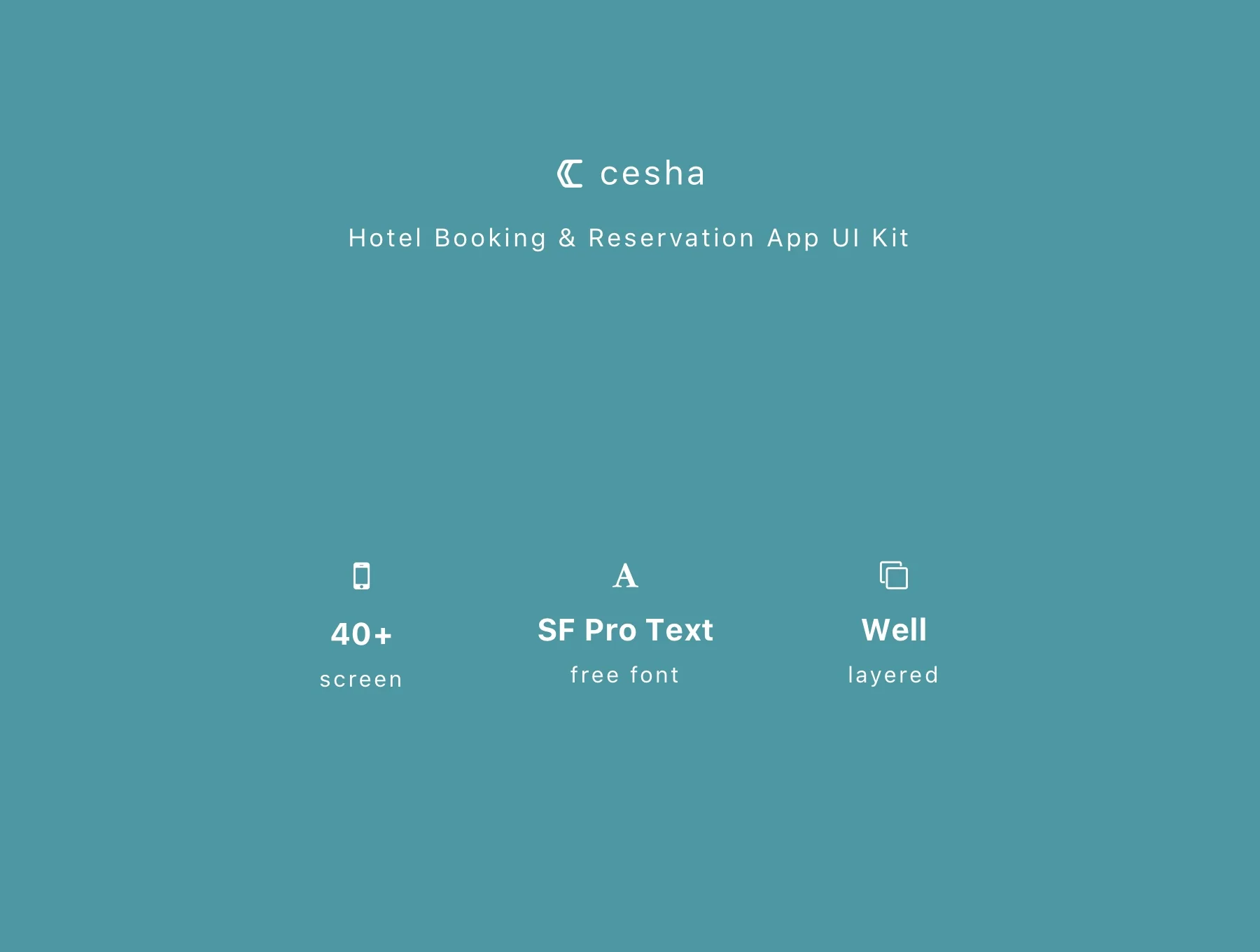 Cesha - Hotel Booking & Reservation App UI Kit 6