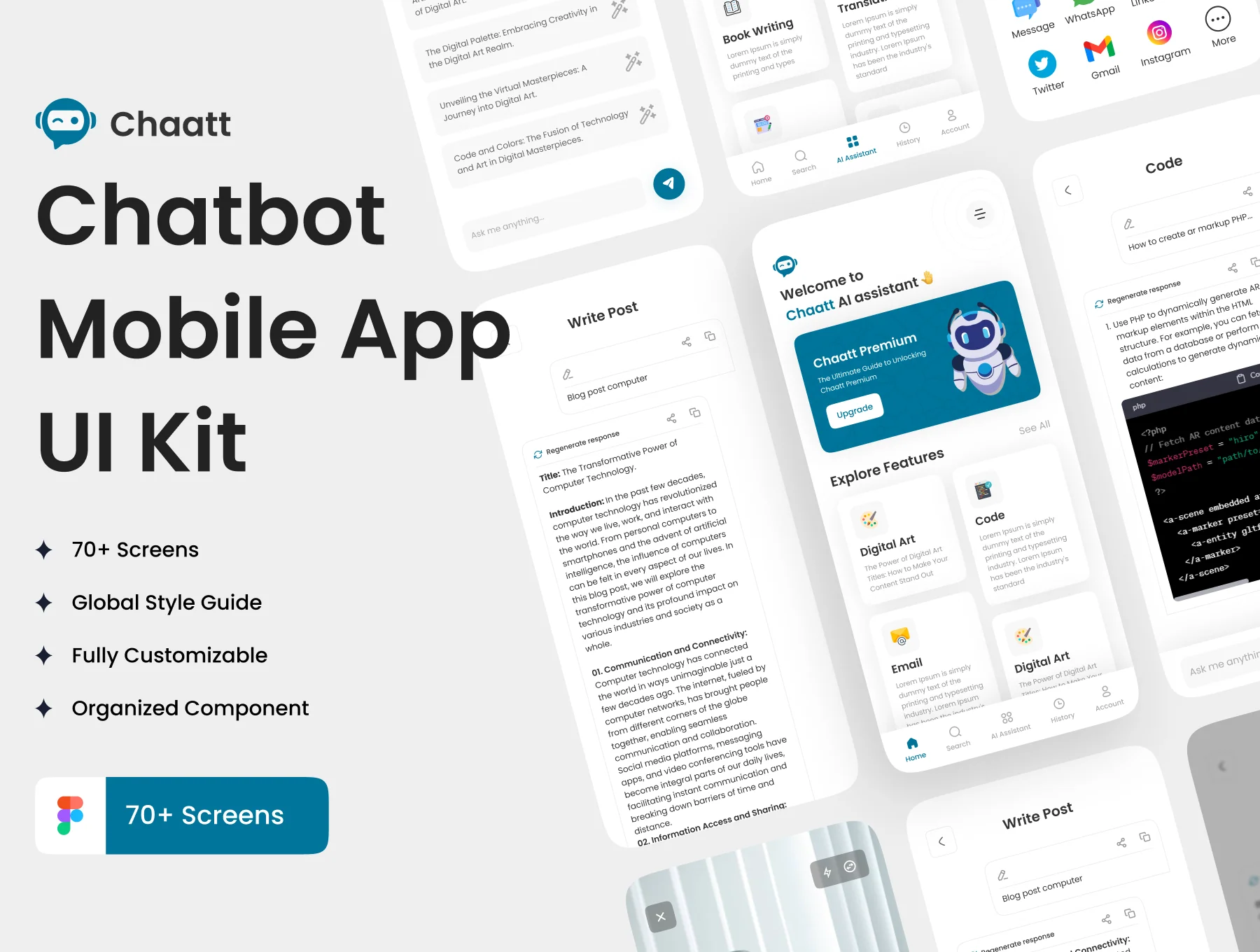 Chaatt –Chatbot App UI Kit