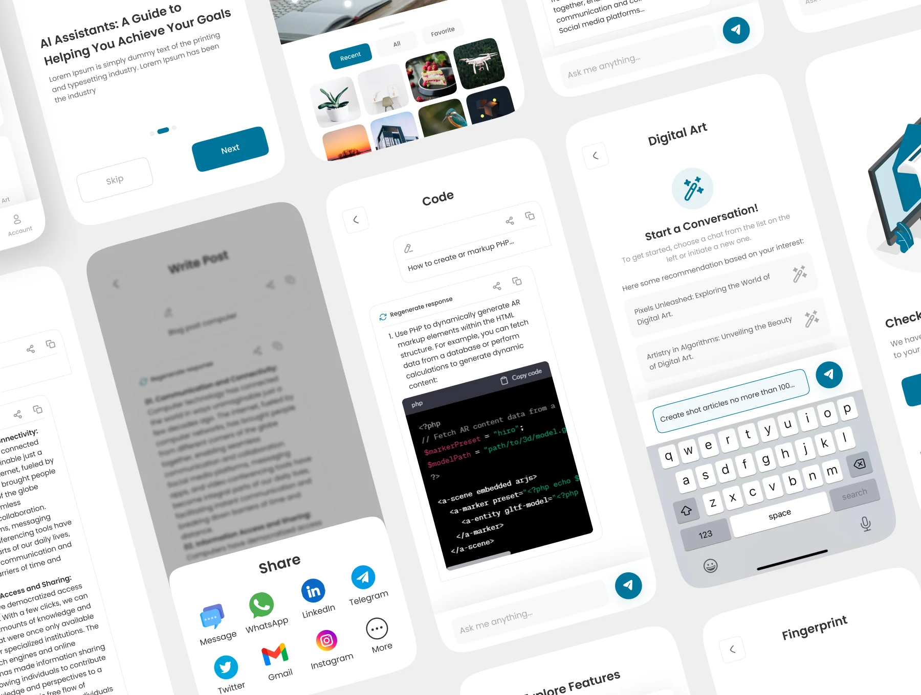 Chaatt –Chatbot App UI Kit 8