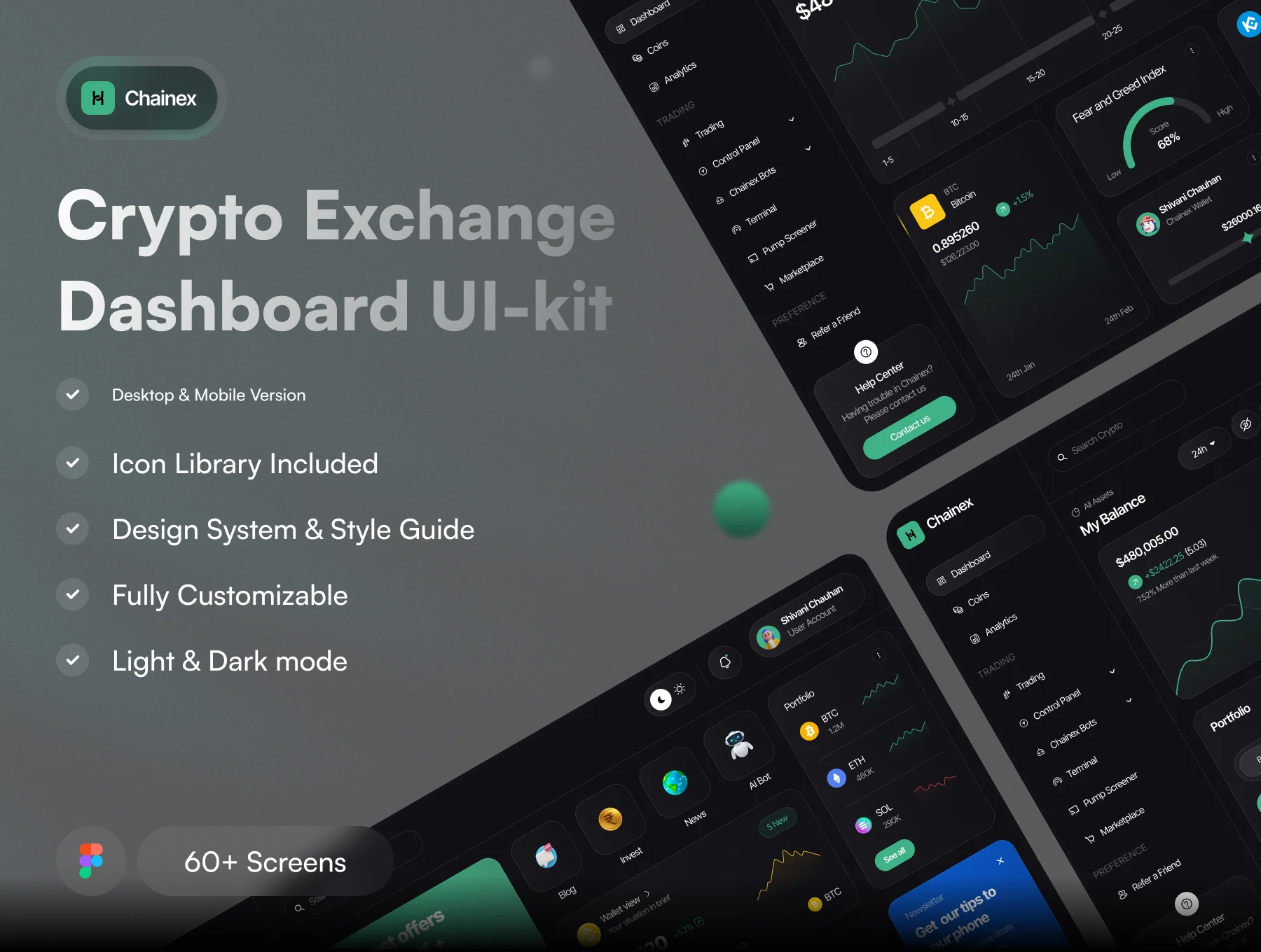 Chainex - Crypto Exchange Dashboard UI-kit
