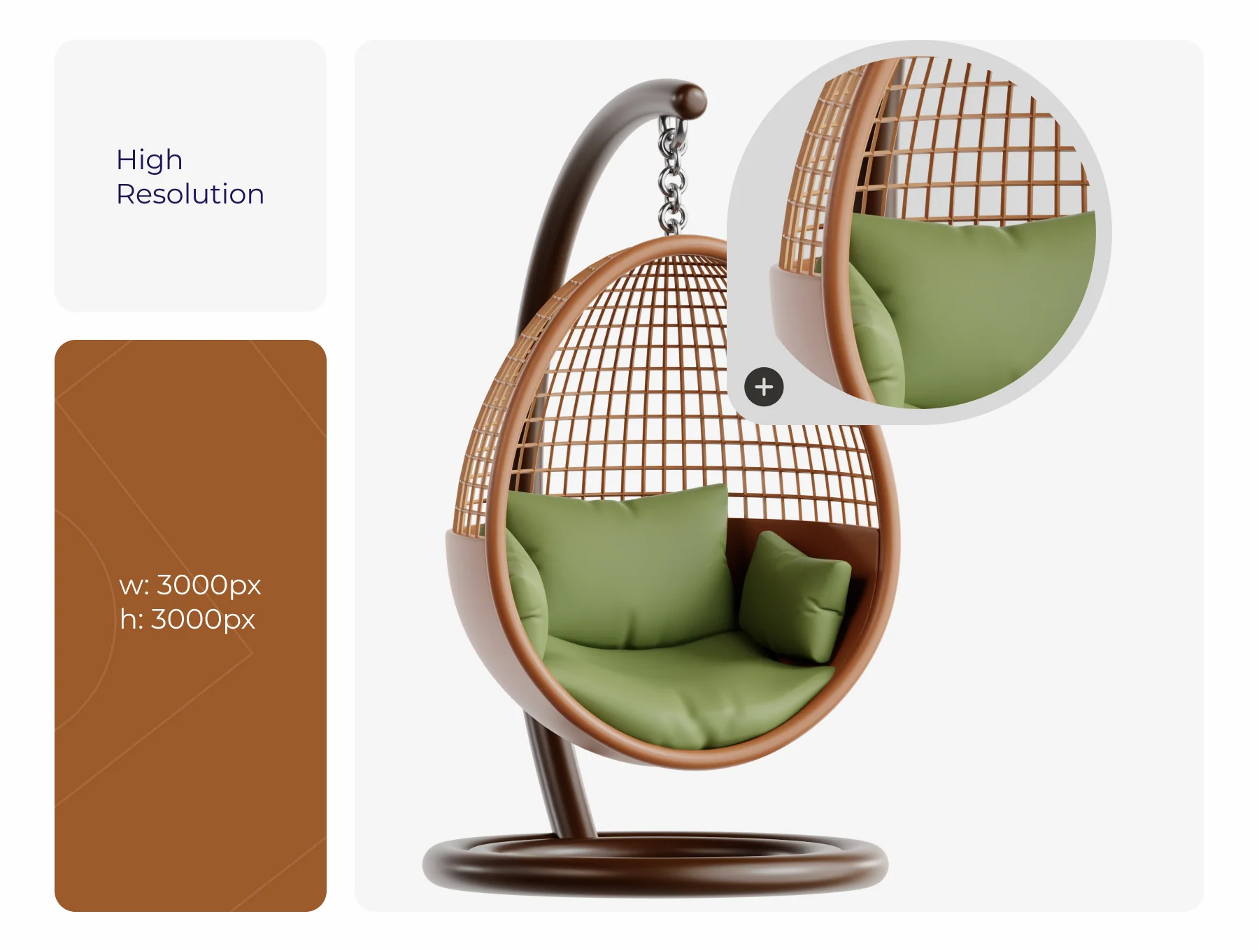 Chairs 3D Icon Set 2