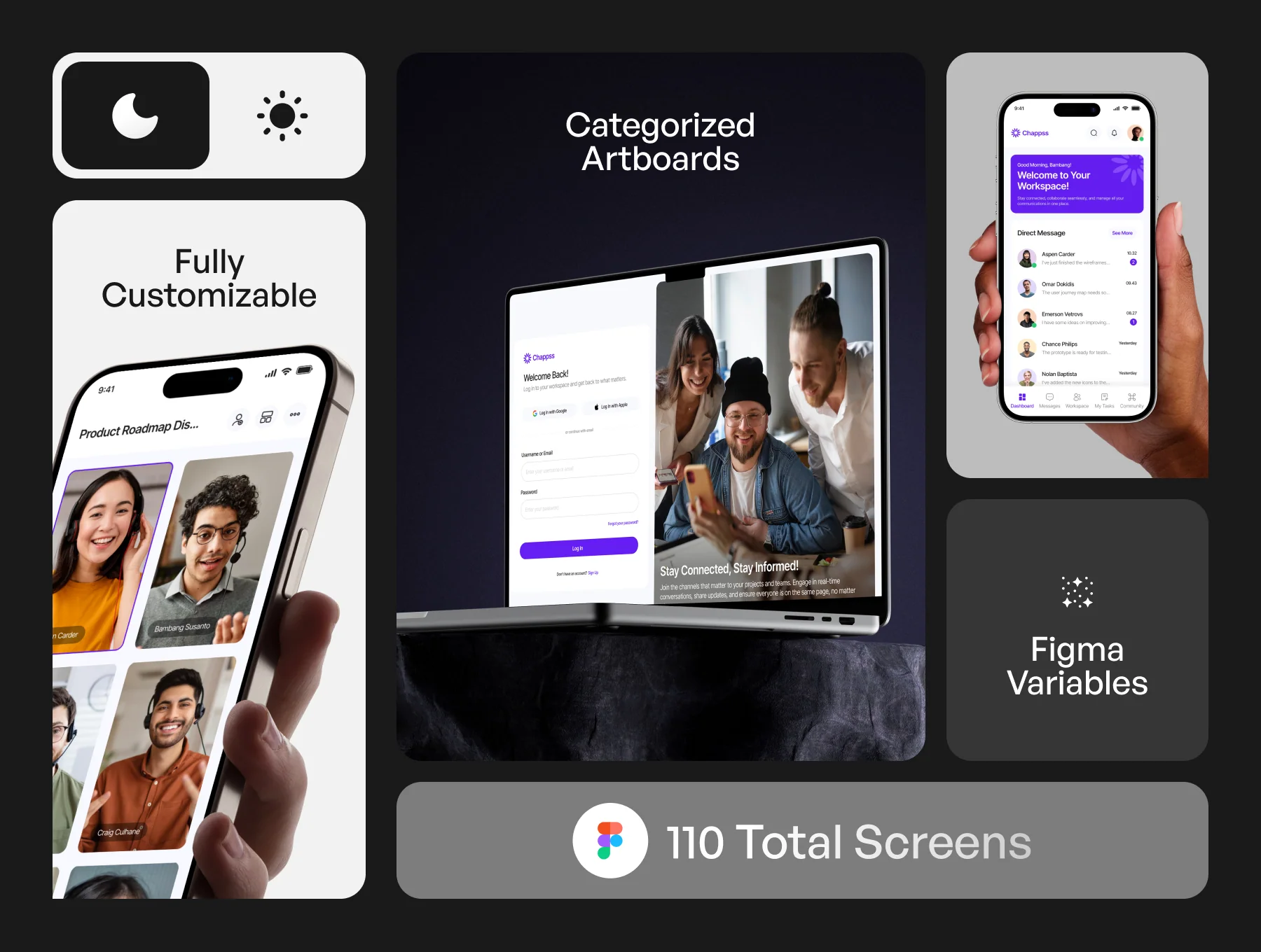 Chapps - Chatting Office Dekstop App UI KIT 2