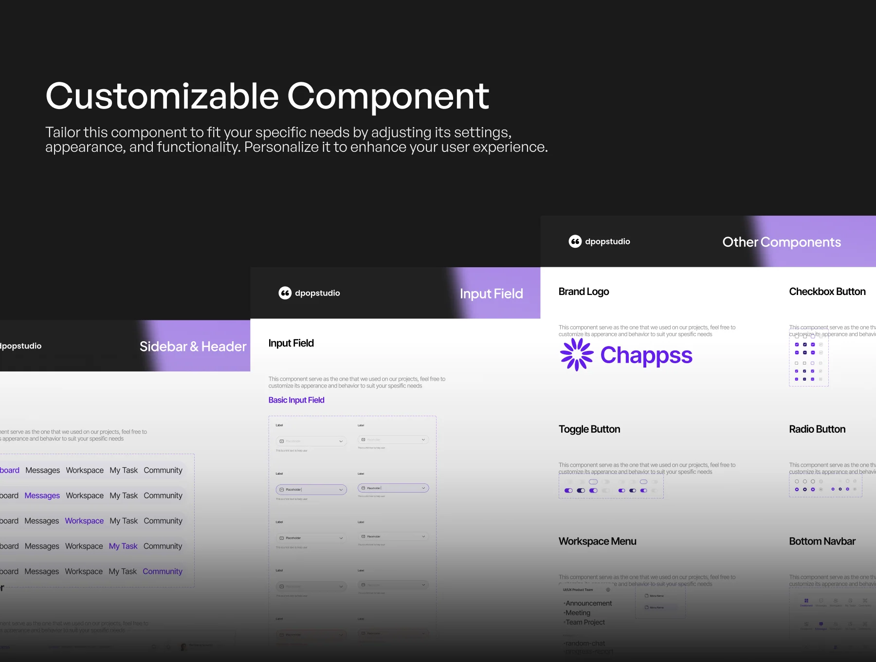 Chapps - Chatting Office Dekstop App UI KIT 4