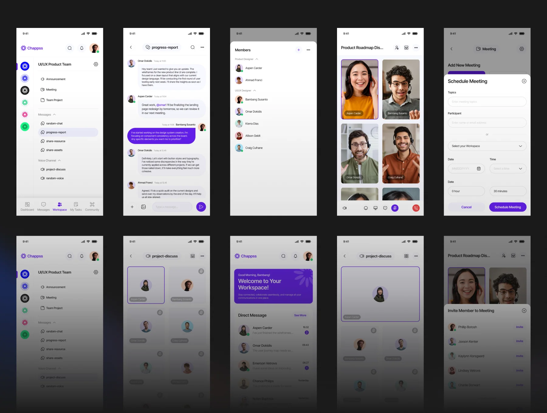 Chapps - Chatting Office Dekstop App UI KIT 5