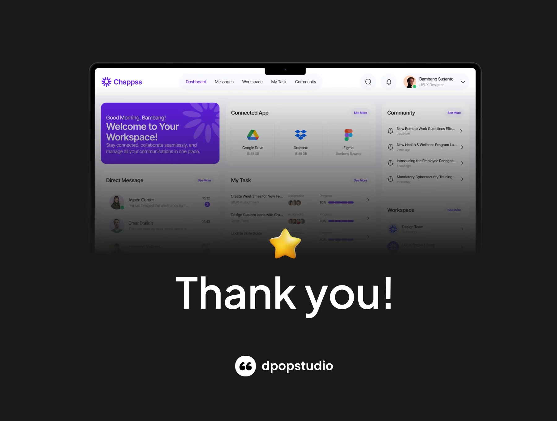 Chapps - Chatting Office Dekstop App UI KIT 8