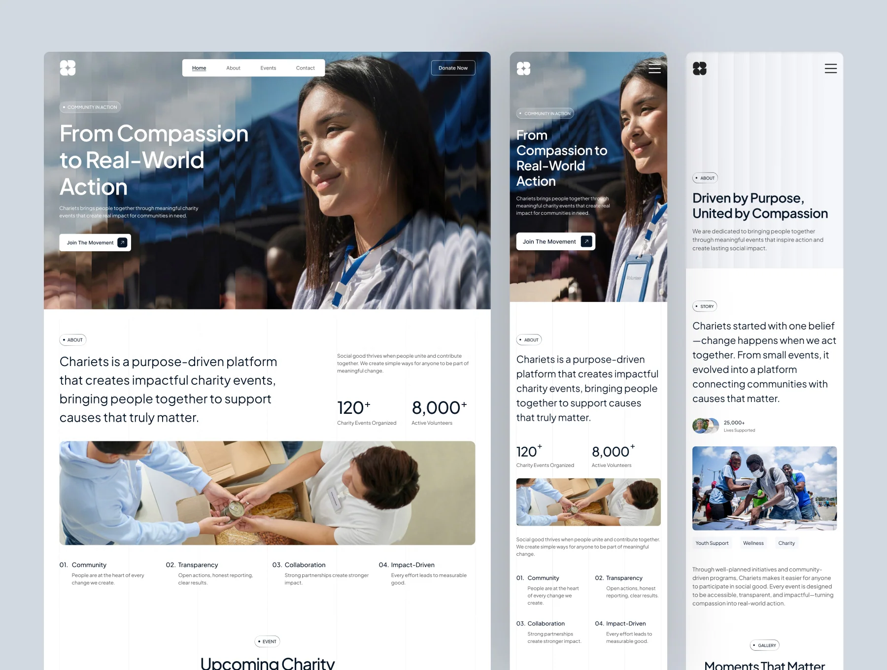 Chariets - Non-Profit Charity Website UI Figma Template 6