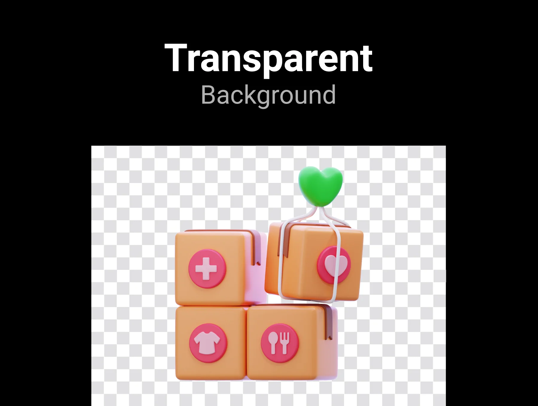 Charity & Donation 3D Icon Pack 4