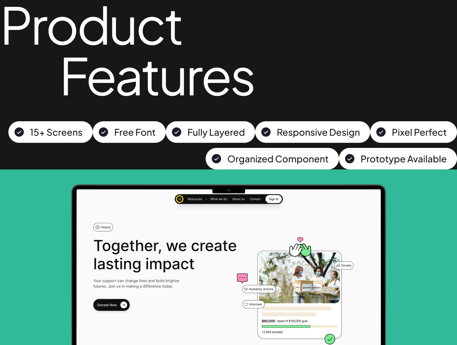 Charity Web UI Kit