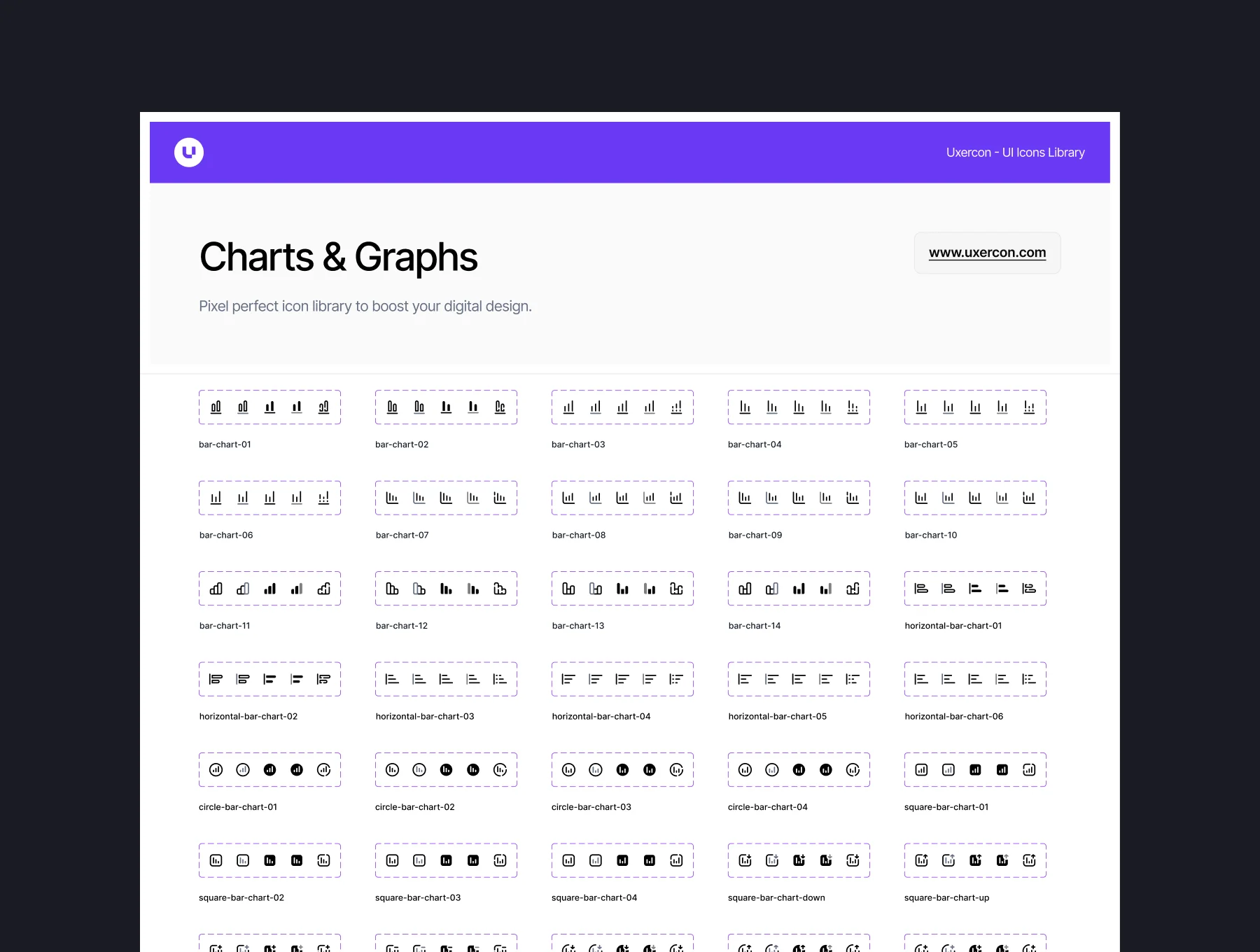 Charts and Graphs Icon Pack 5