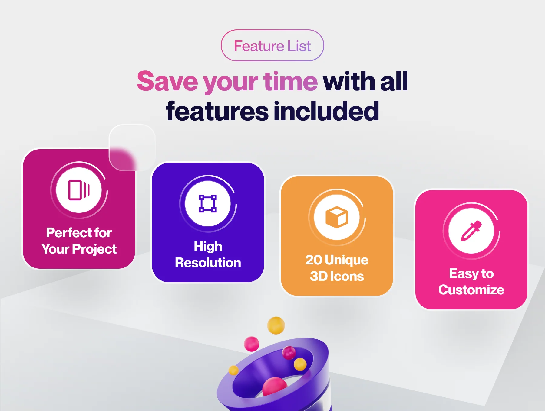 Charty - Chart & Statistic 3D Icon Set 3