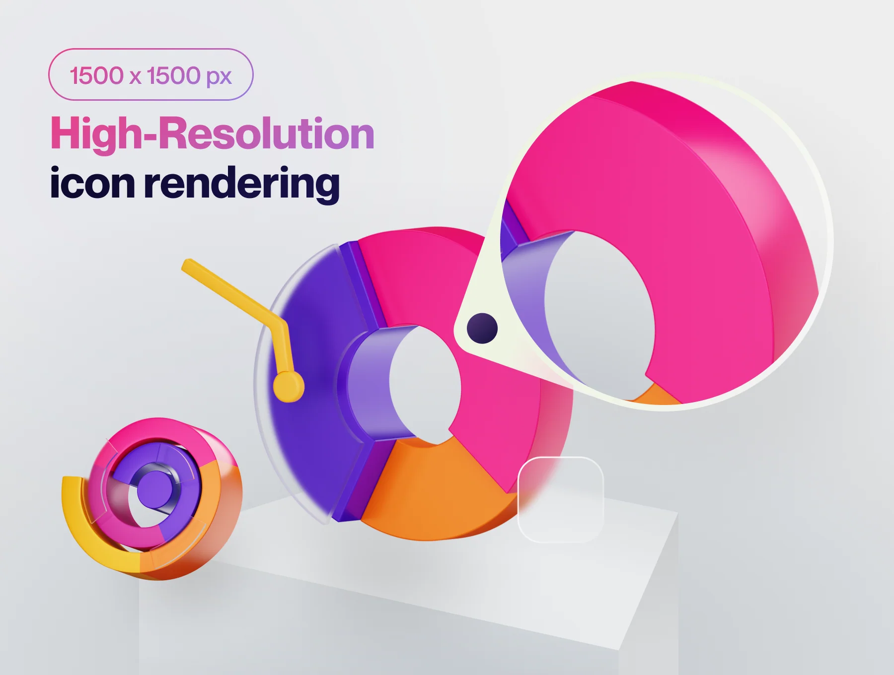 Charty - Chart & Statistic 3D Icon Set 4