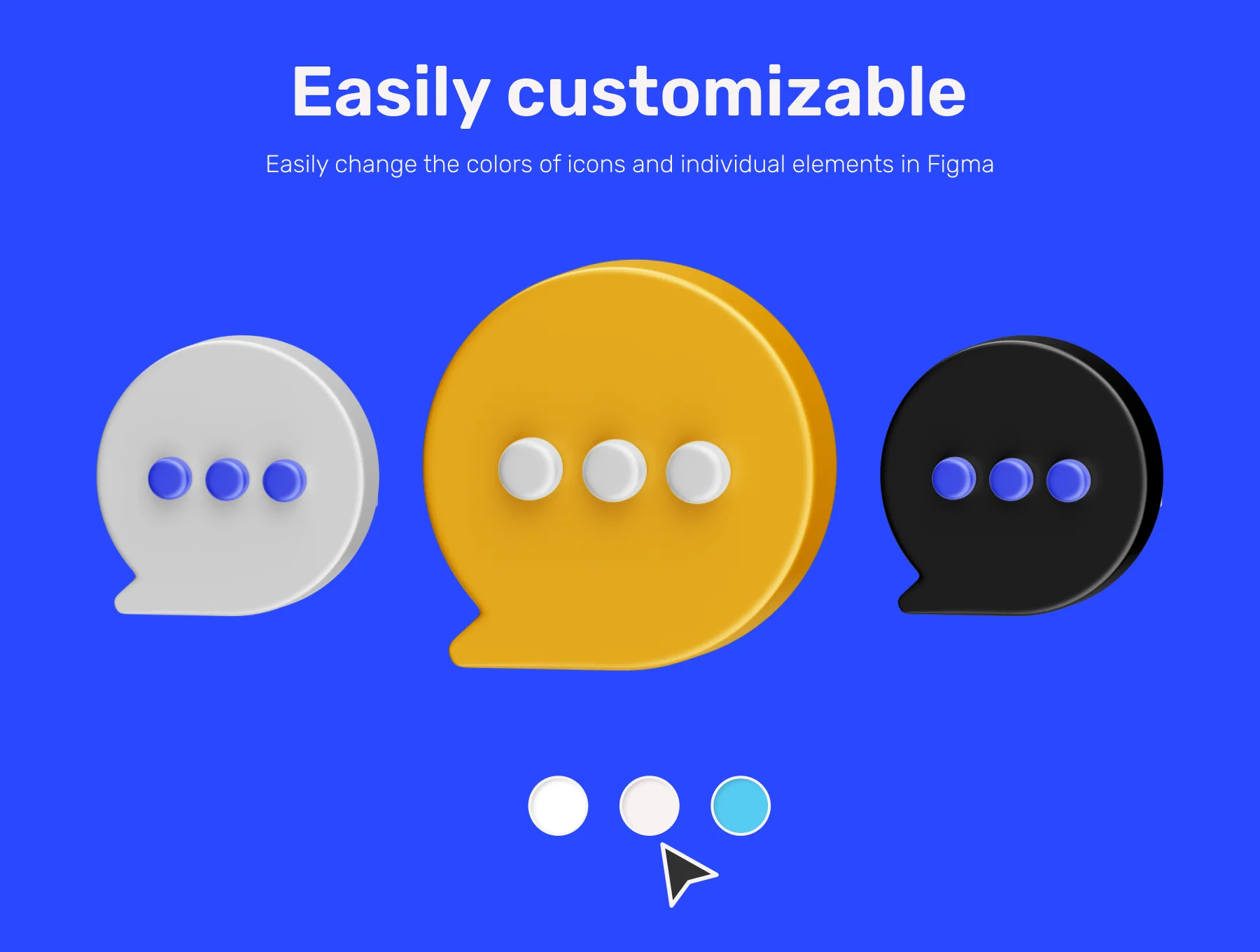 Chat 3D Icon Set 3