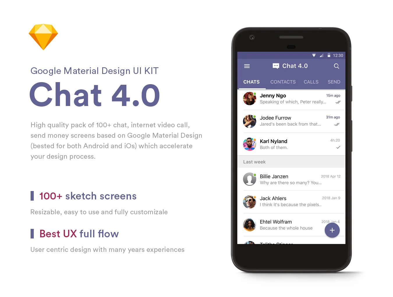 Chat 4.0 Material UI Kit