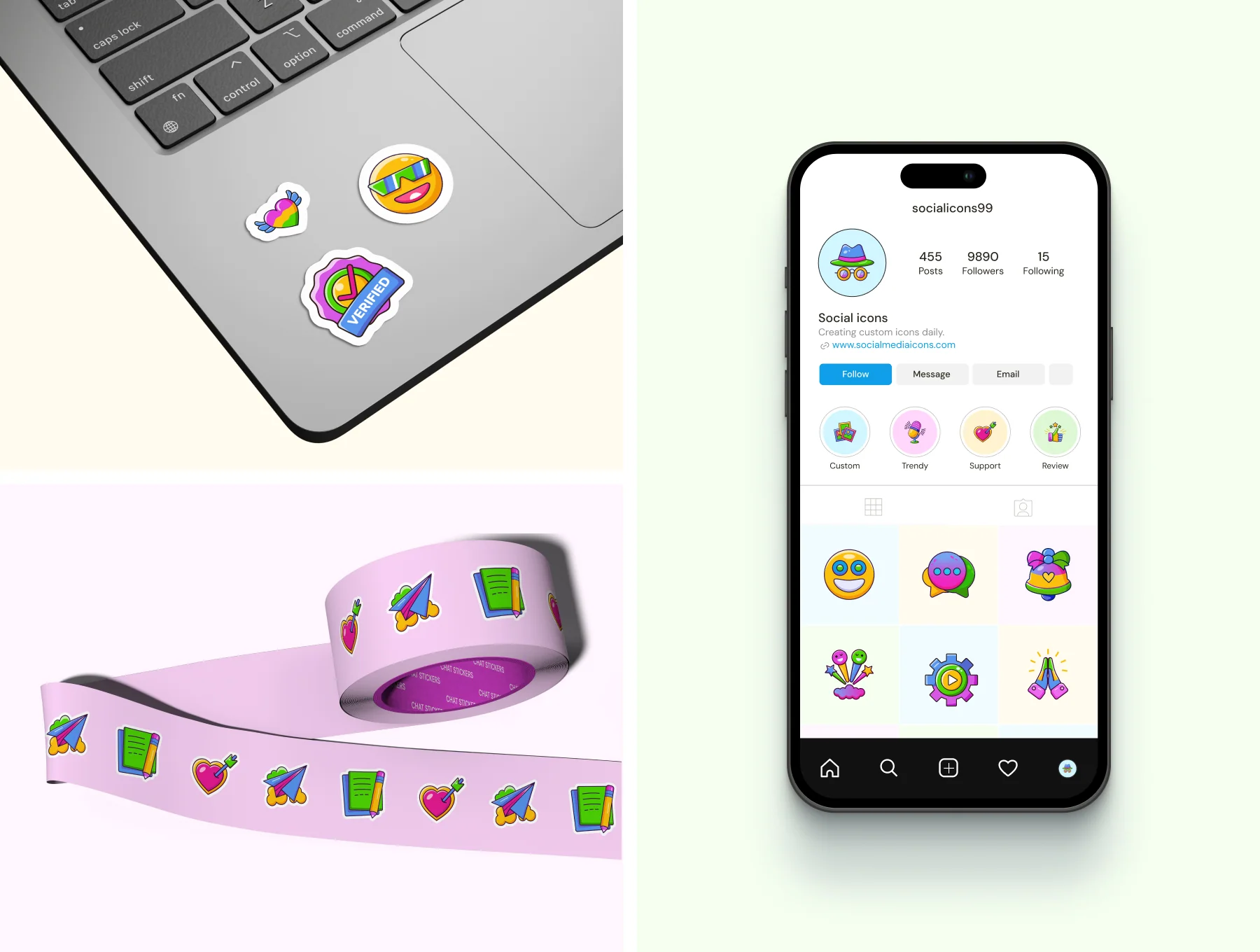 Chat and Social Media Icons 4