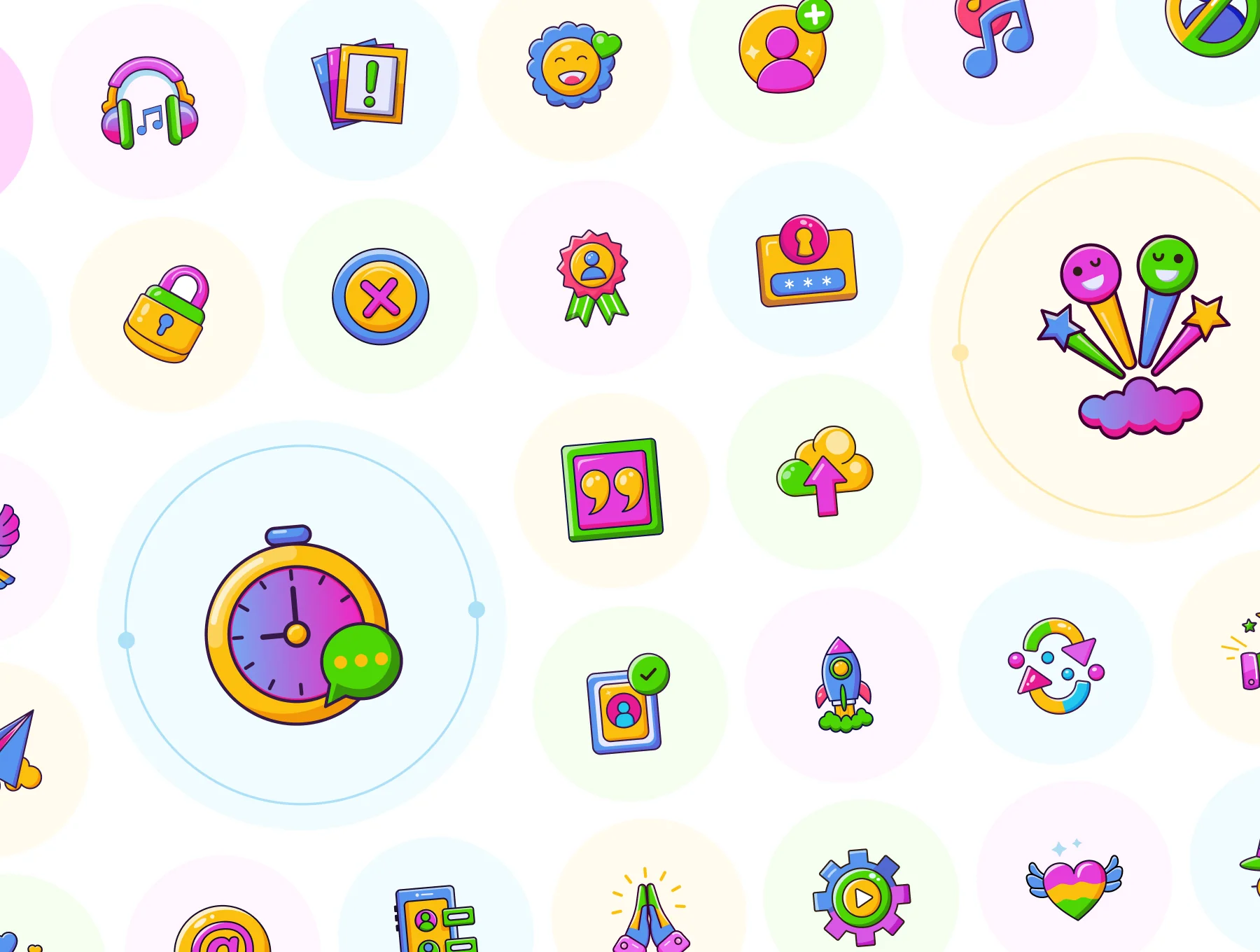 Chat and Social Media Icons 6