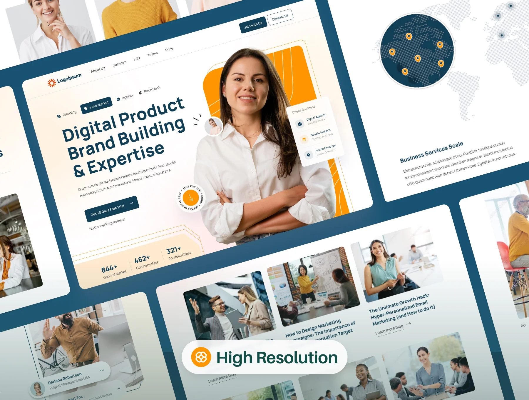 PixelPioneer - Digital Agency UI Kit 7
