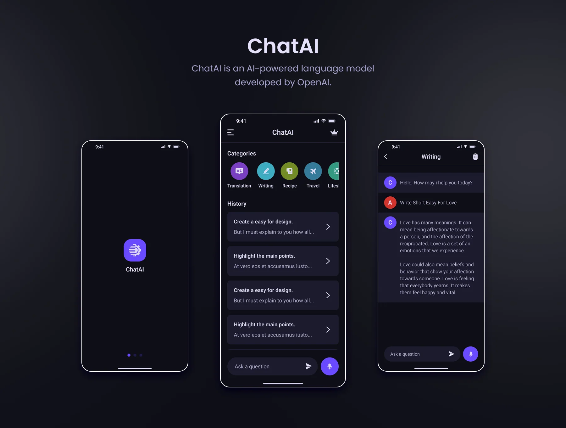 ChatAI - Chat GPT App Figma UI Kit 5