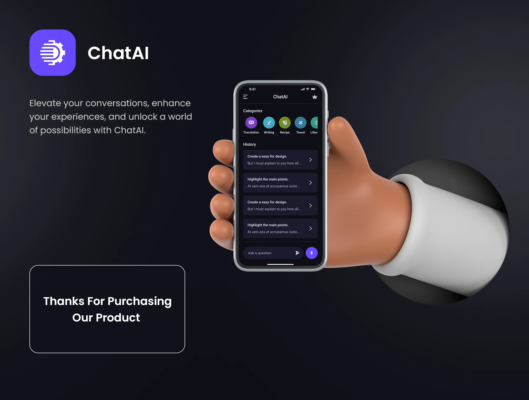 ChatAI - Chat GPT App Figma UI Kit 6