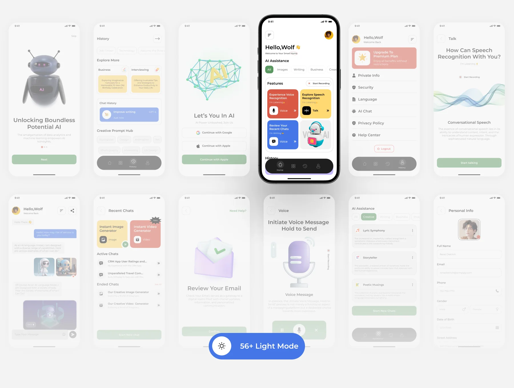ChatCore |  AI Chat BOT App UI KIT 3