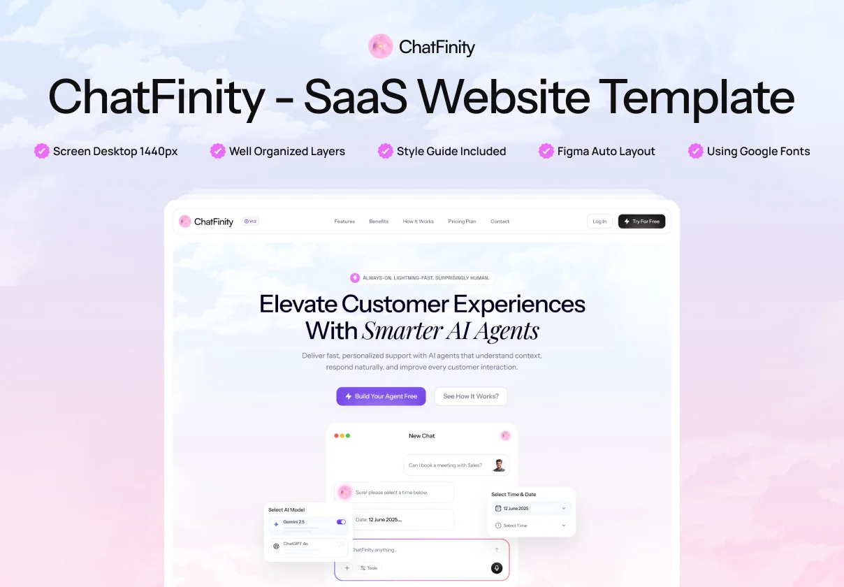 ChatFinity - AI Chatbot SaaS Website