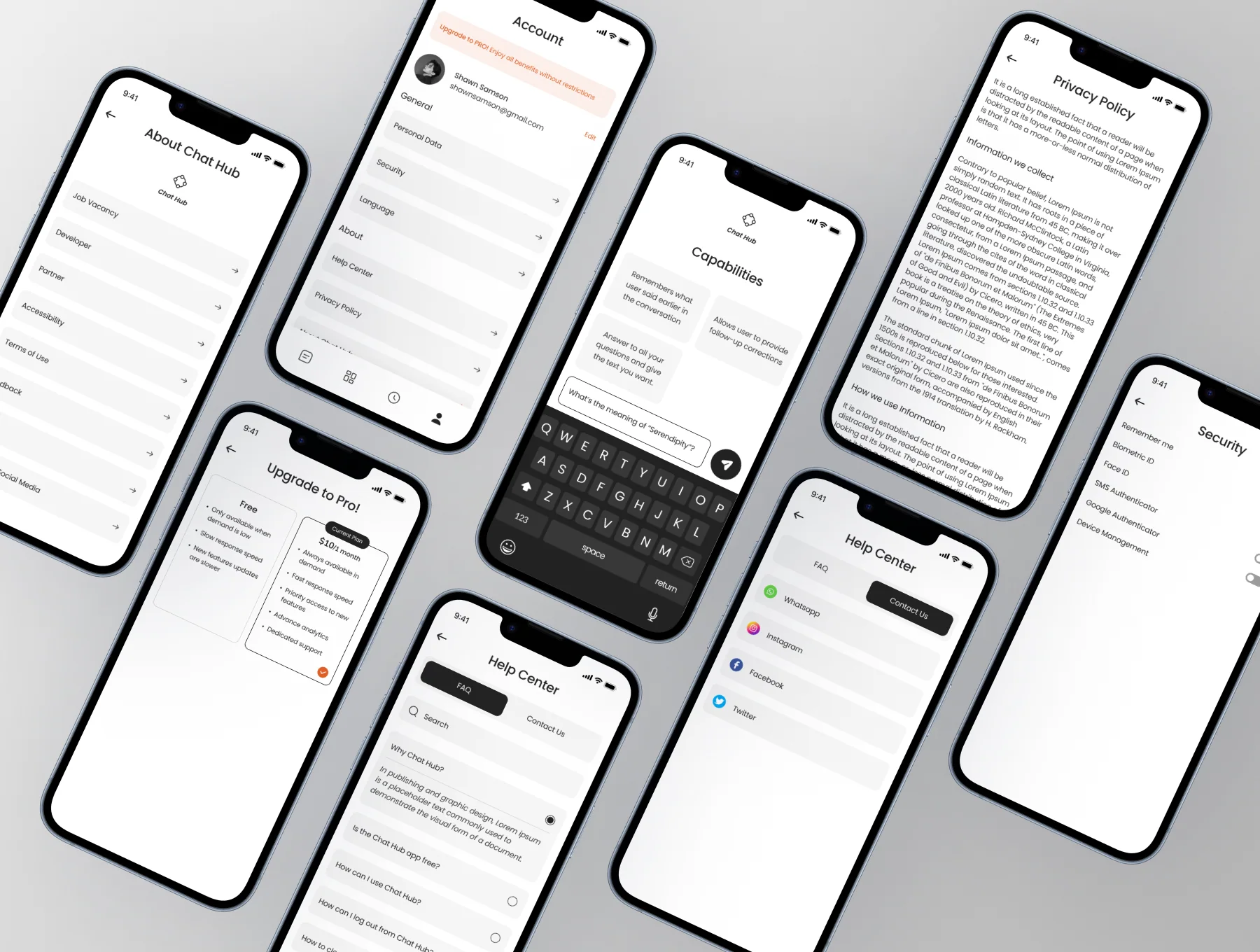 ChatHub - AI Chat Mobile App UI KIT 6