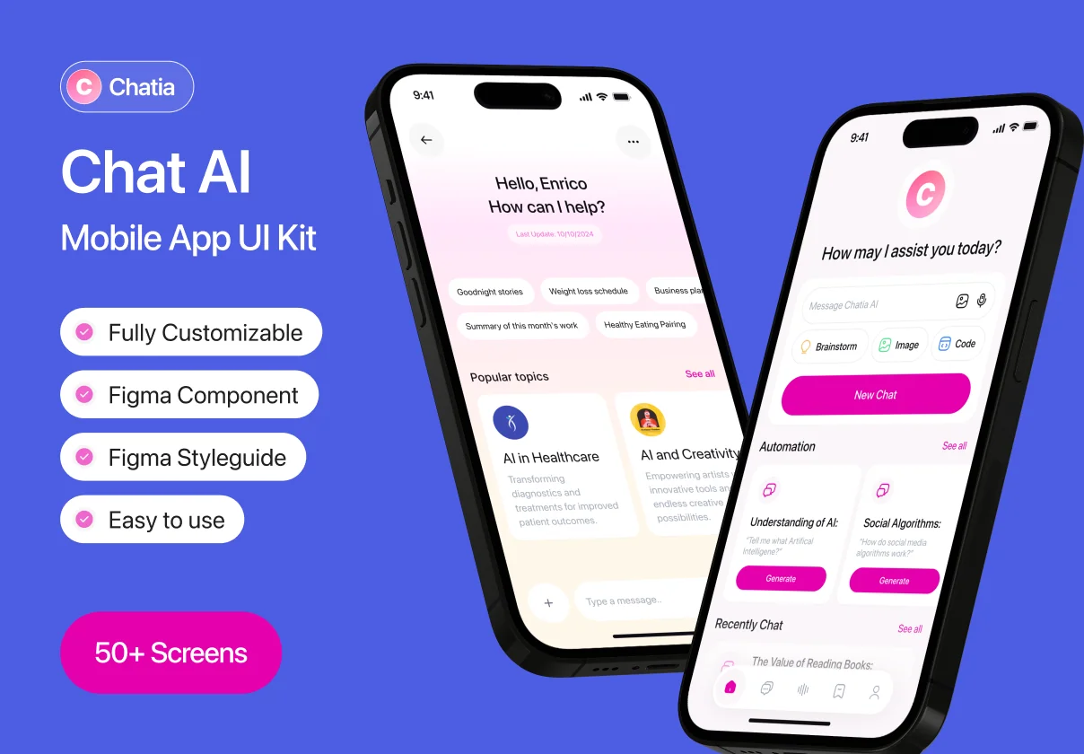 Chatia - AI Chatbot Mobile App