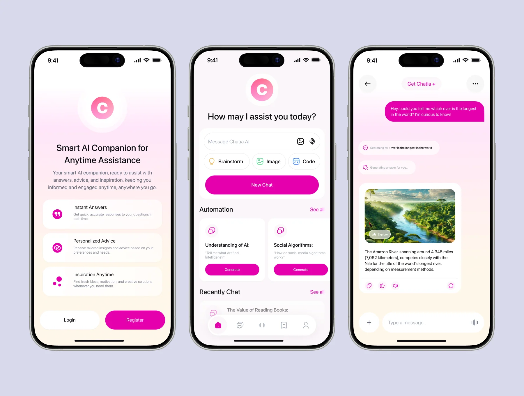 Chatia - AI Chatbot Mobile App 2