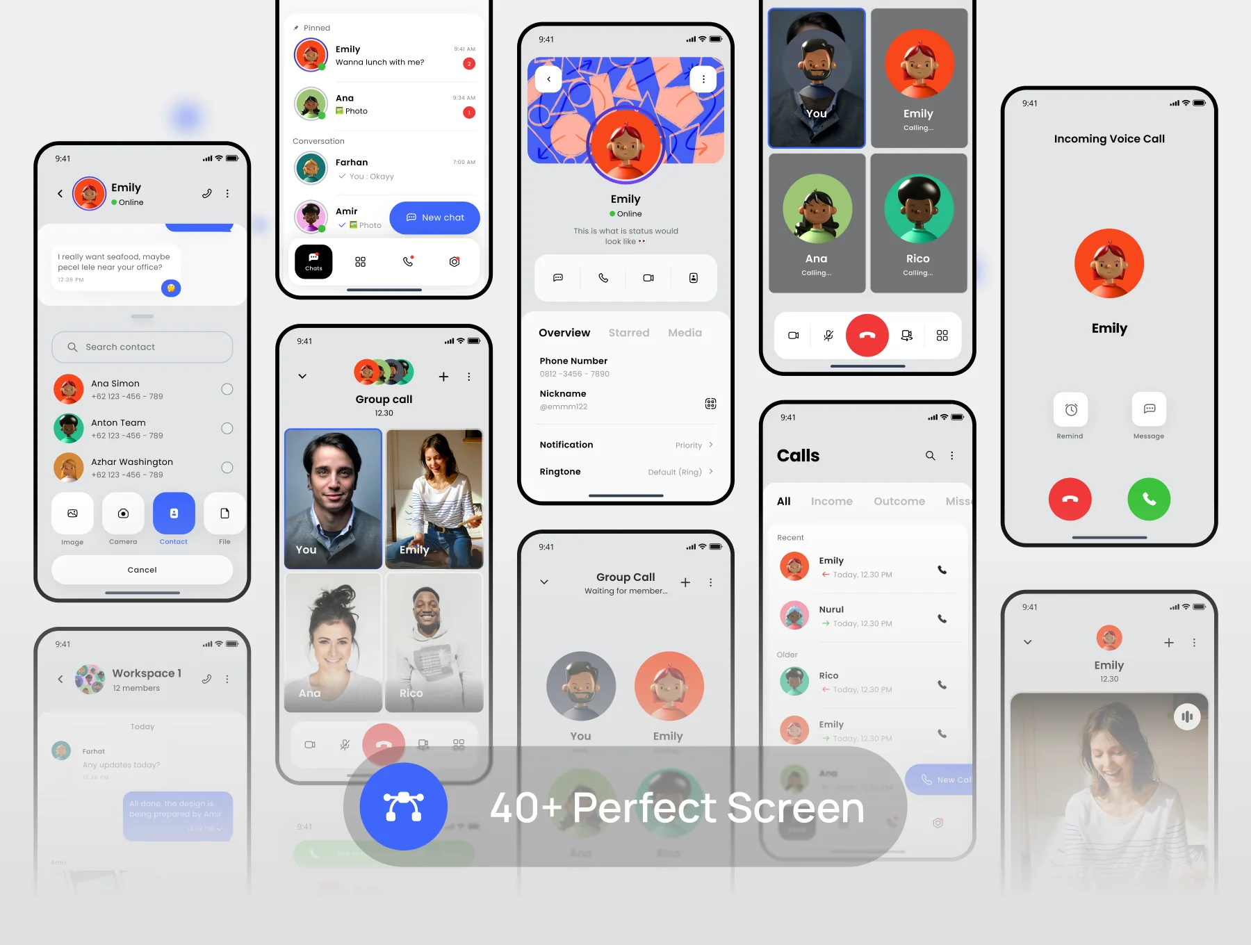 Chatinc - Message App UI KIT 6