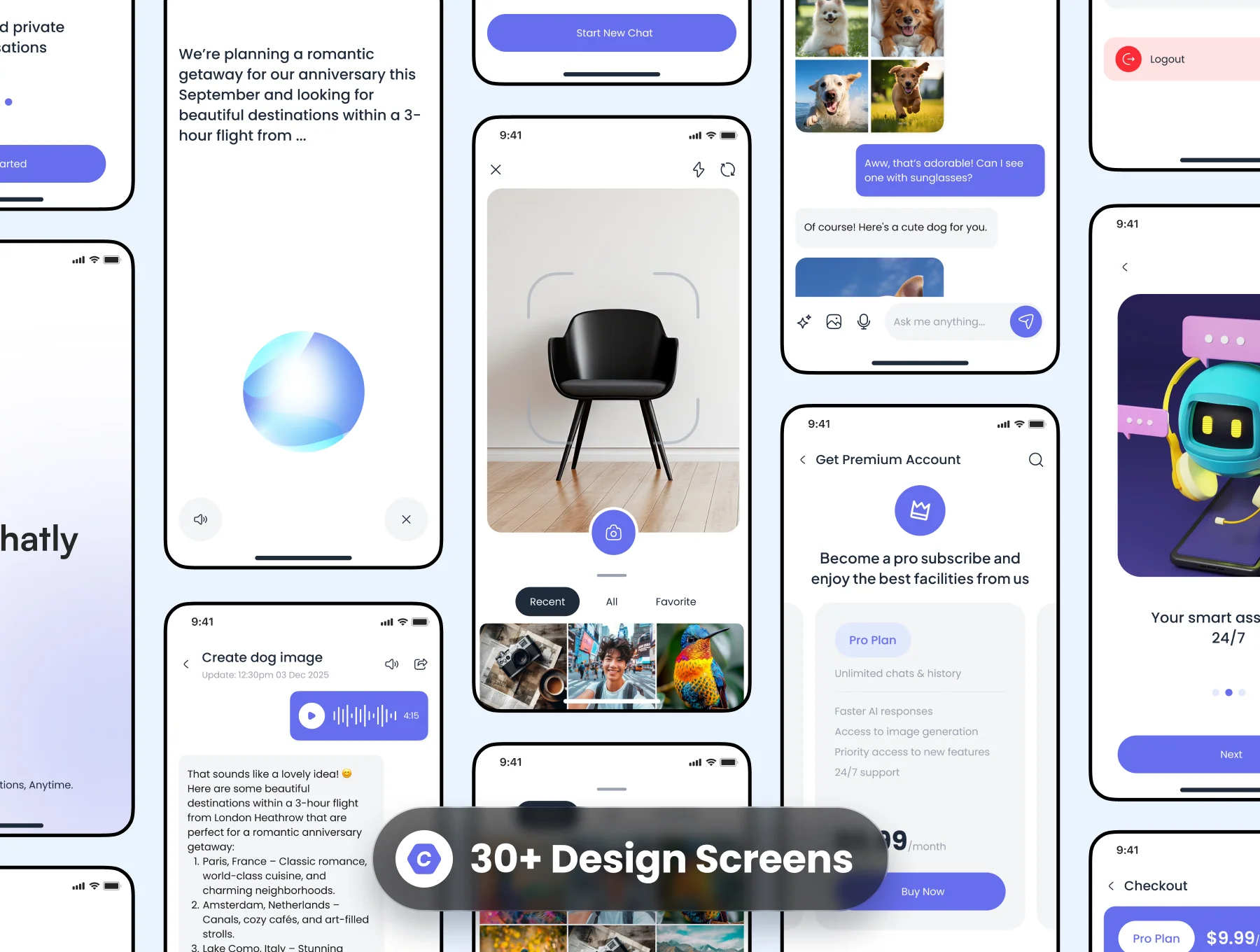 Chatly Ai Chatbot Mobile App UI Kit 2