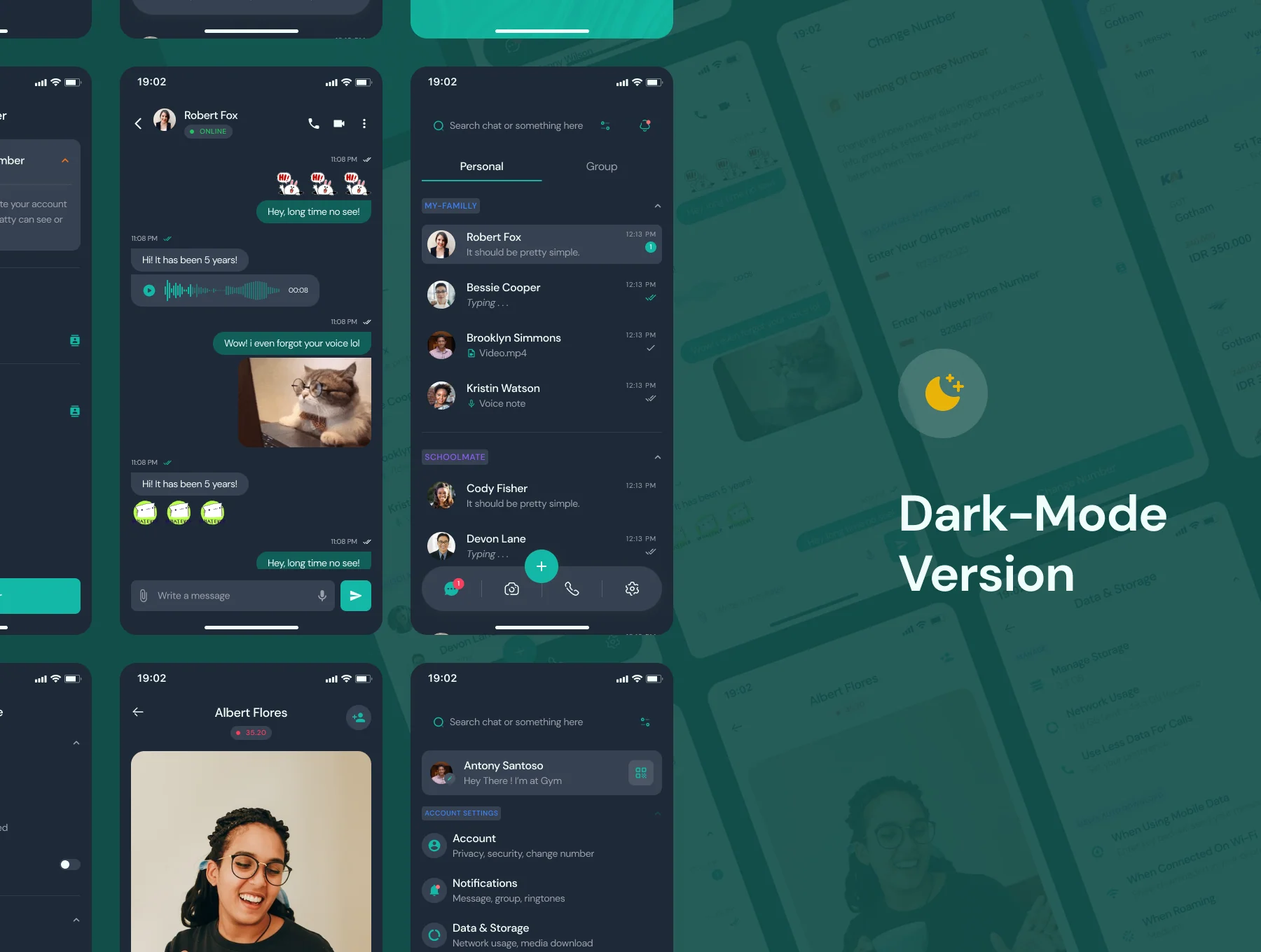 Chatties - Chatting Mobile App UI Kit 6