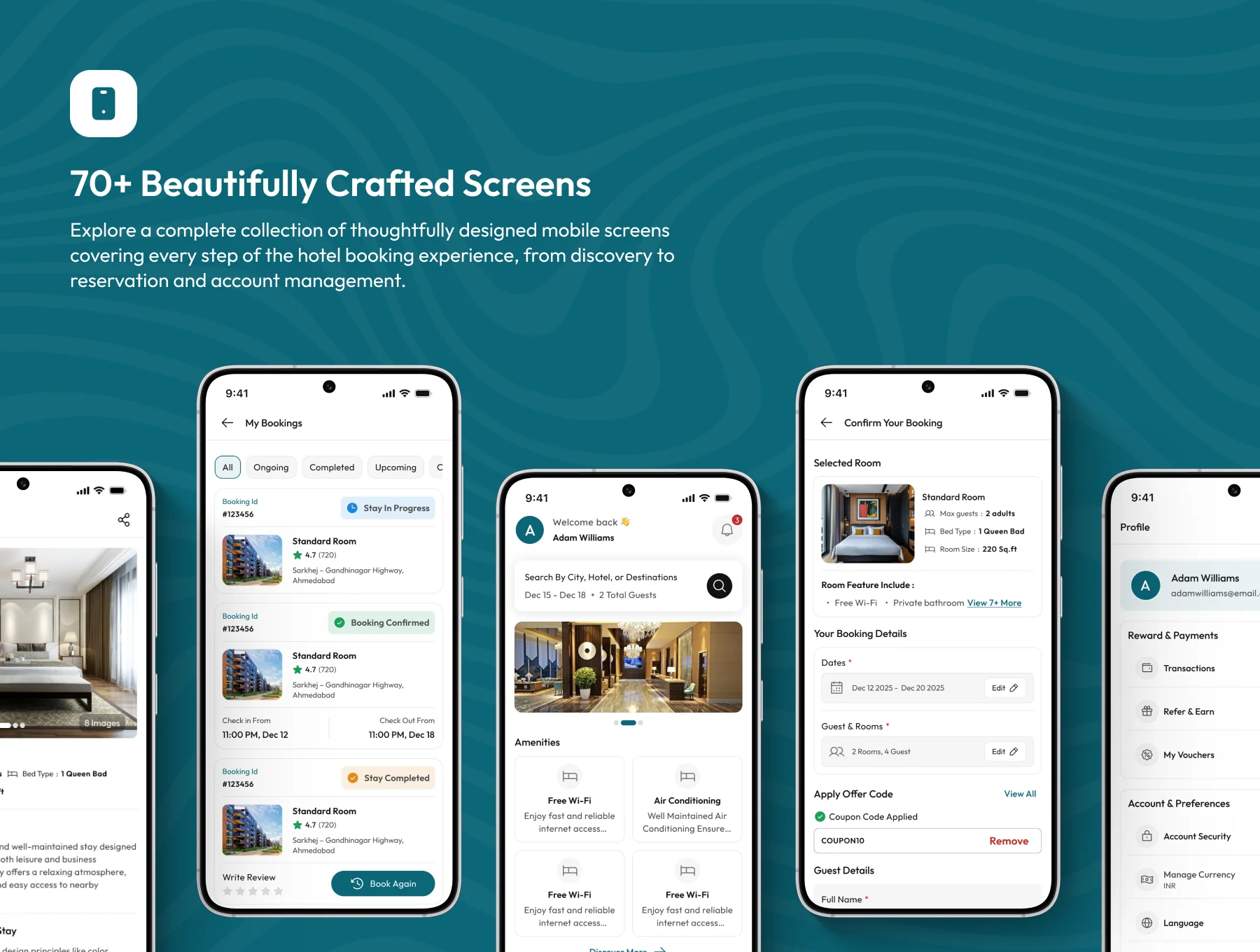 CheckInn – Hotel Booking Mobile UI Kit 5